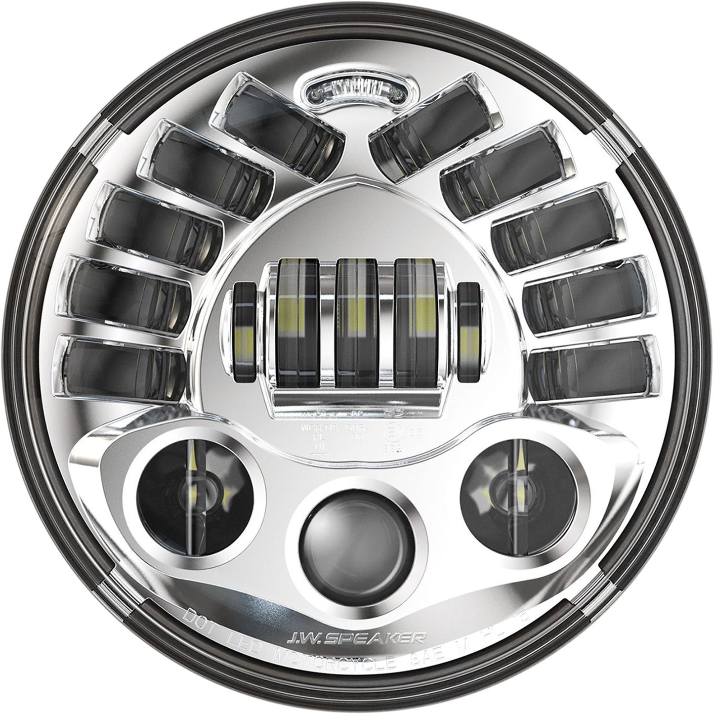 Custom Dynamics 7" Adaptive Headlamp - Chrome PB-7A-IND-C_1052414