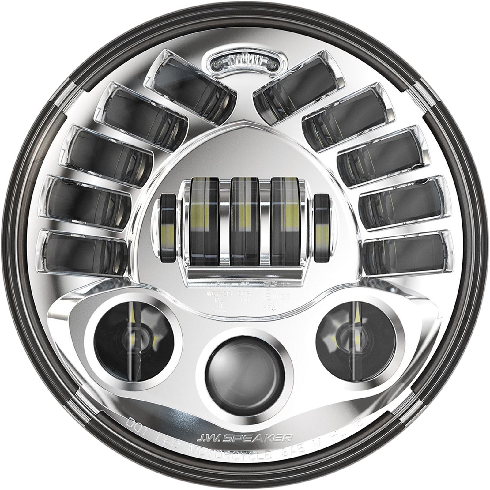 Custom Dynamics 7" Adaptive Headlamp - Chrome PB-7A-IND-C_1052414