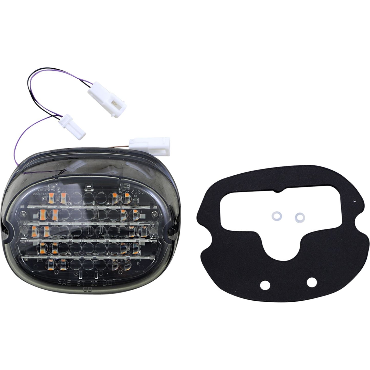 Custom Dynamics Taillight w/ Integrated Turn Signal - No Window - Smoke Lens CD-INT-TL-NW-S_1052395