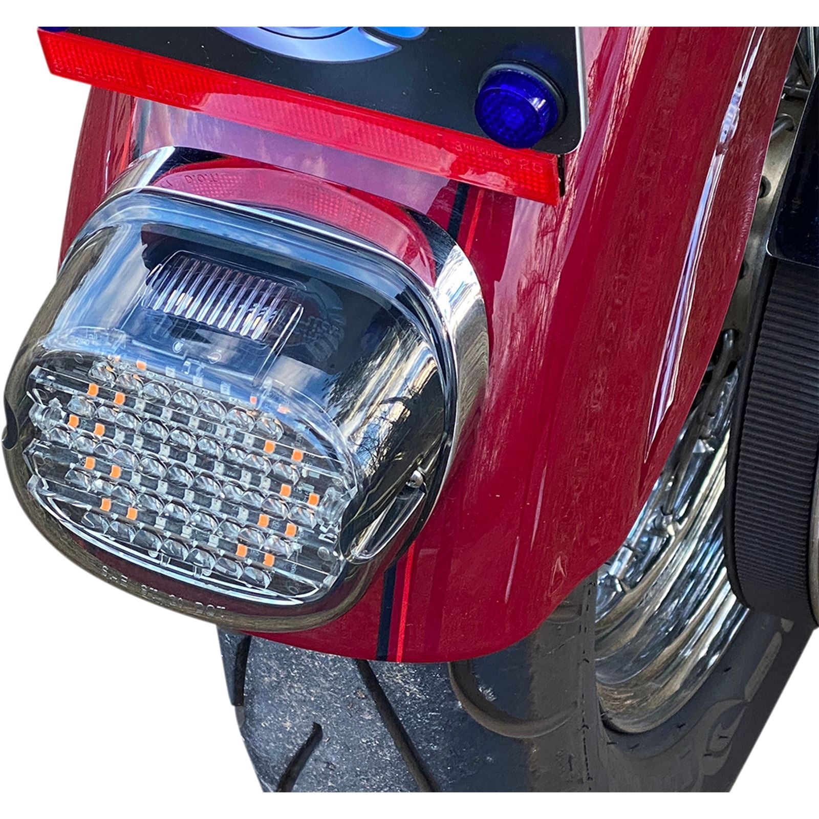 Custom Dynamics Taillight w/ Integrated Turn Signal - Top Window - Smoked Lens CD-INT-TL-W-S_1052392