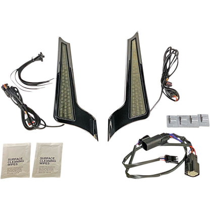 Custom Dynamics Panel Lights - Chrome - Smoke Lens FASCIADC-SS6C_1052375