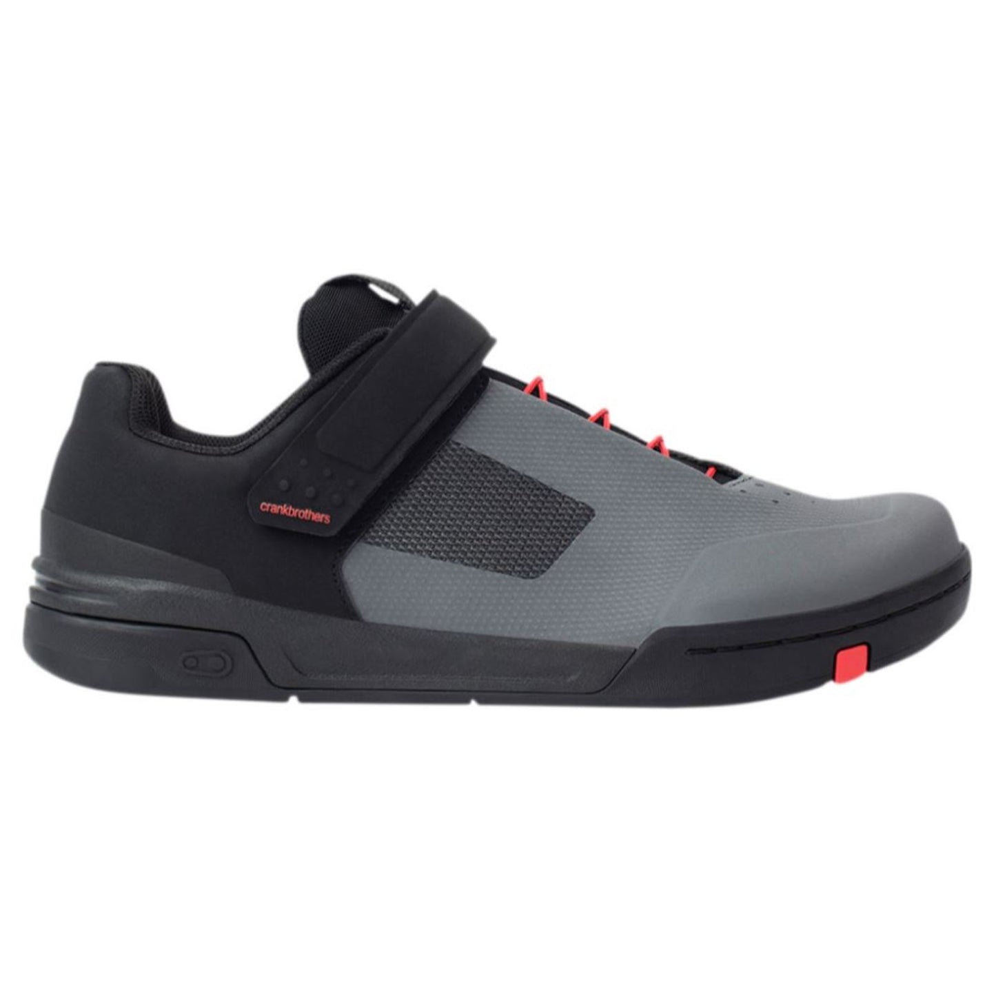 Crankbrothers Stamp Speedlace Shoes - Gray/Red - US 12.5 OPEN BOX [MPN: STS07030A-12.5]_1852520