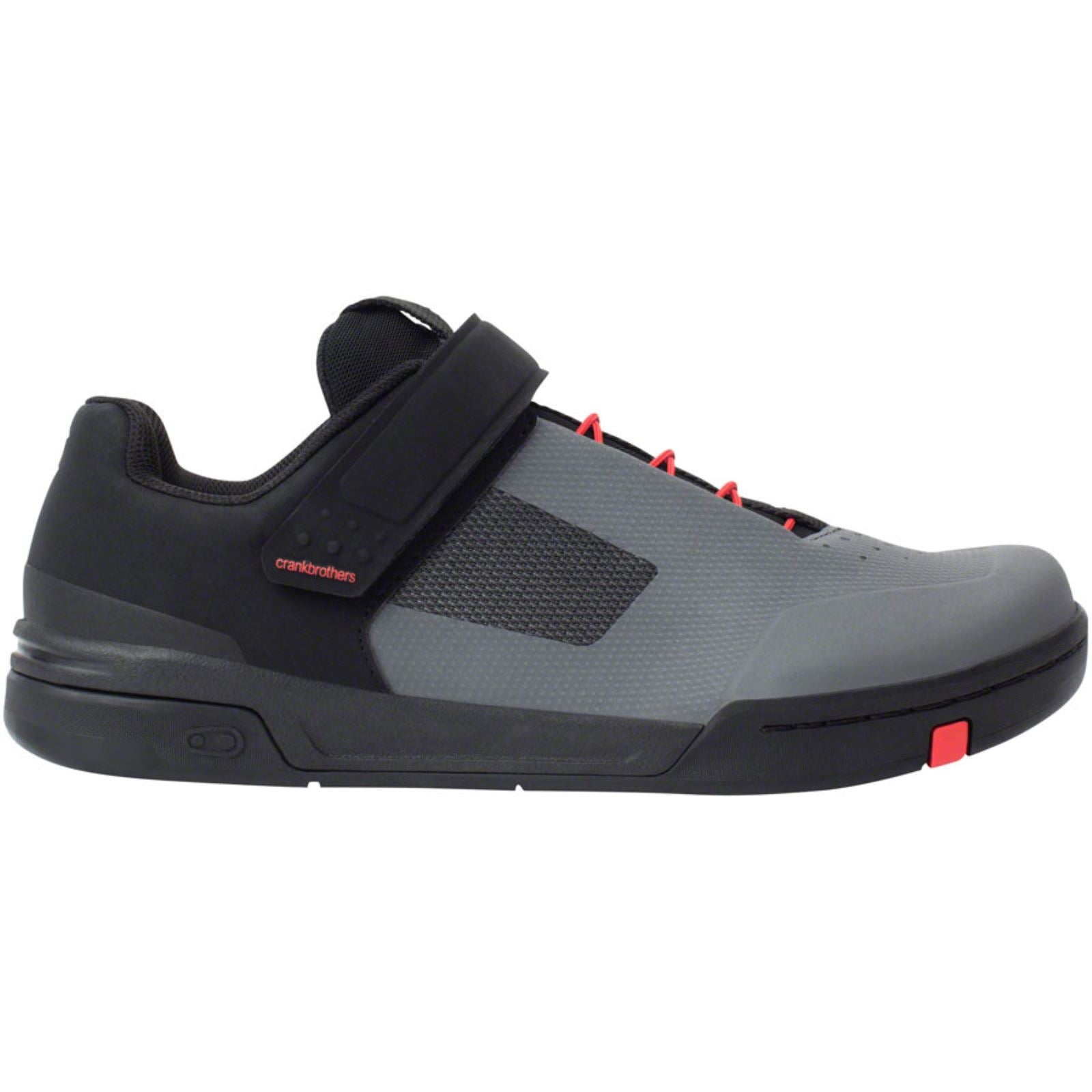 Crankbrothers Stamp Speedlace Shoes - Gray/Red - US 12.5 OPEN BOX [MPN: STS07030A-12.5]_1852525