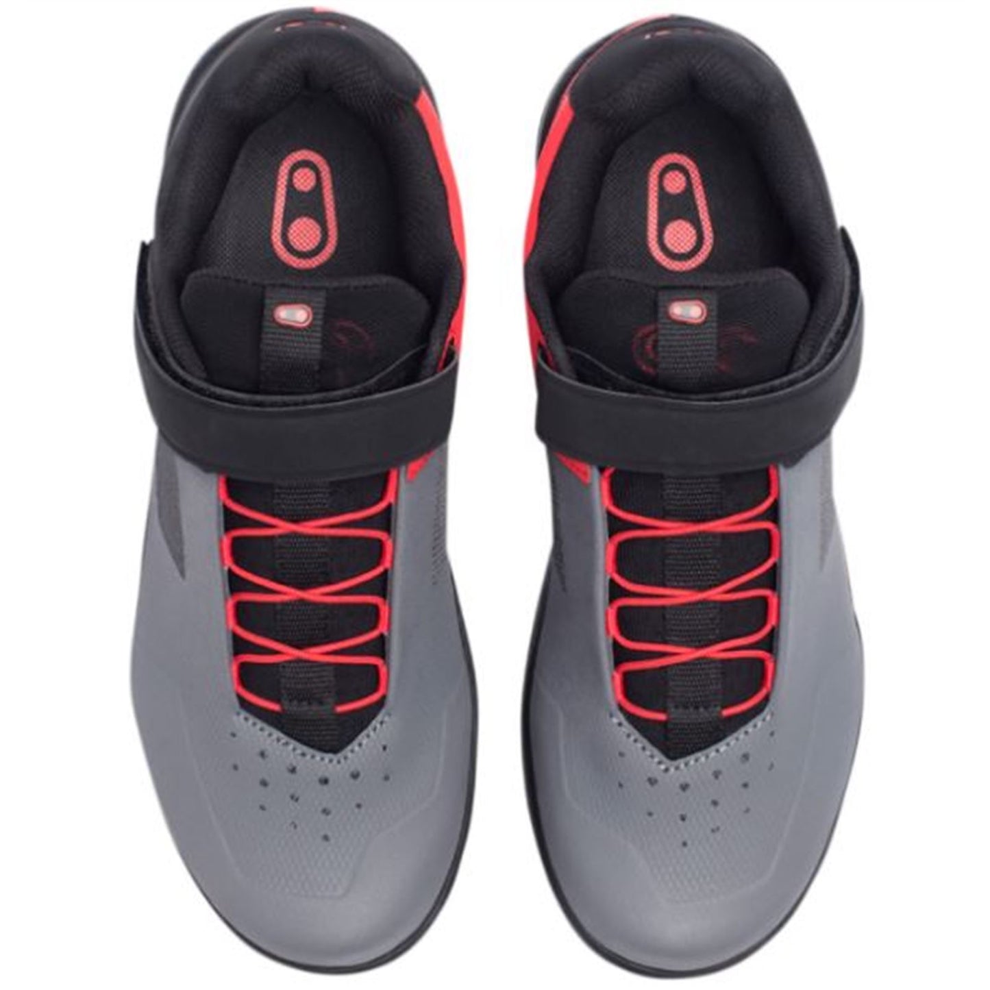 Crankbrothers Stamp Speedlace Shoes - Gray/Red - US 12.5 OPEN BOX [MPN: STS07030A-12.5]_1852522