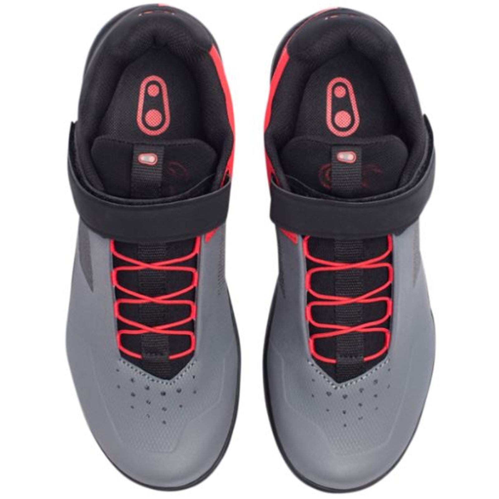 Crankbrothers Stamp Speedlace Shoes - Gray/Red - US 12.5 OPEN BOX [MPN: STS07030A-12.5]_1852522