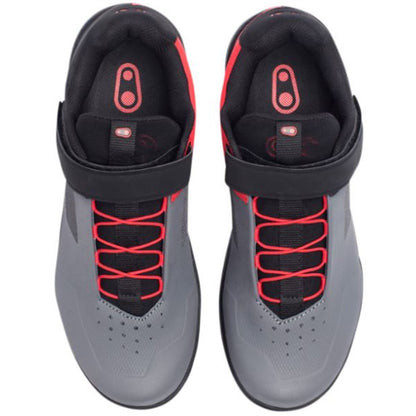 Crankbrothers Stamp Speedlace Shoes - Gray/Red - US 12.5 OPEN BOX [MPN: STS07030A-12.5]_1852522