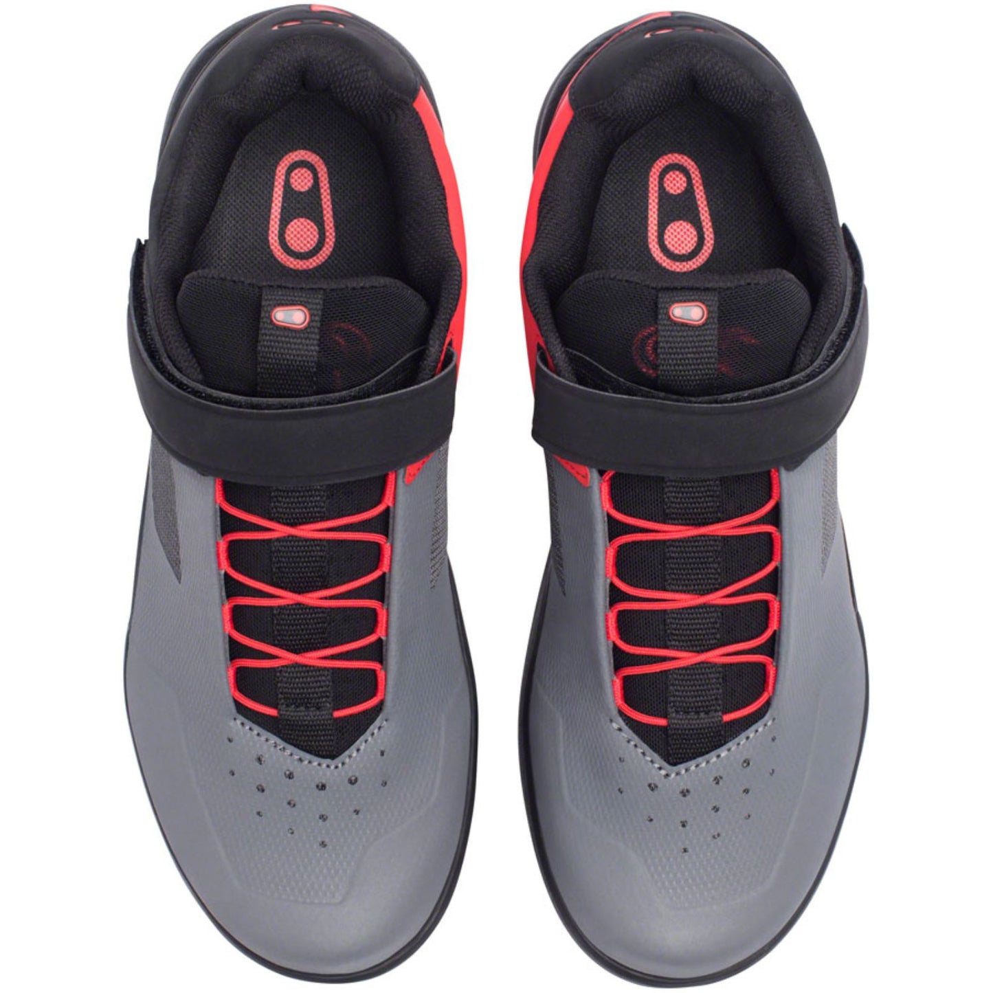 Crankbrothers Stamp Speedlace Shoes - Gray/Red - US 12.5 OPEN BOX [MPN: STS07030A-12.5]_1852530