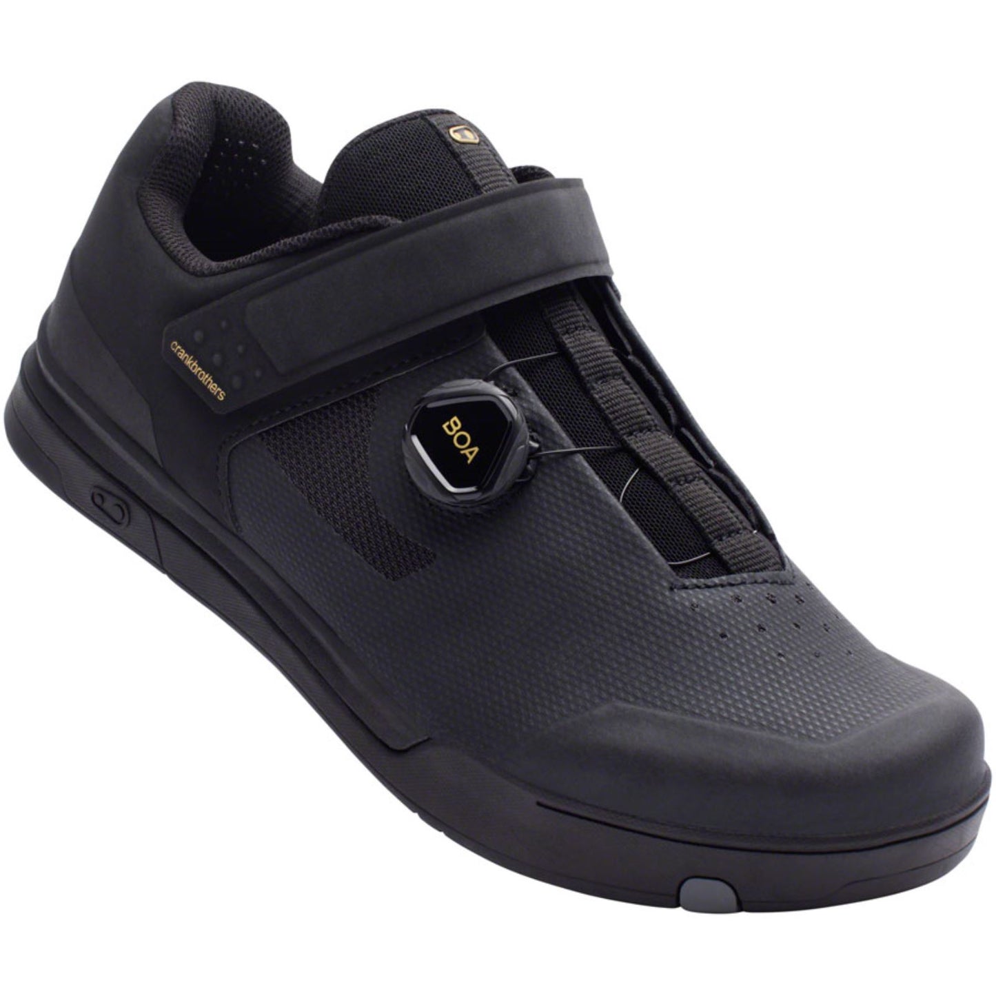 Crankbrothers Mallet BOA® Shoes - Black/Gold - US 12.5 OPEN BOX [MPN: MA801080A-12.5]_2725606