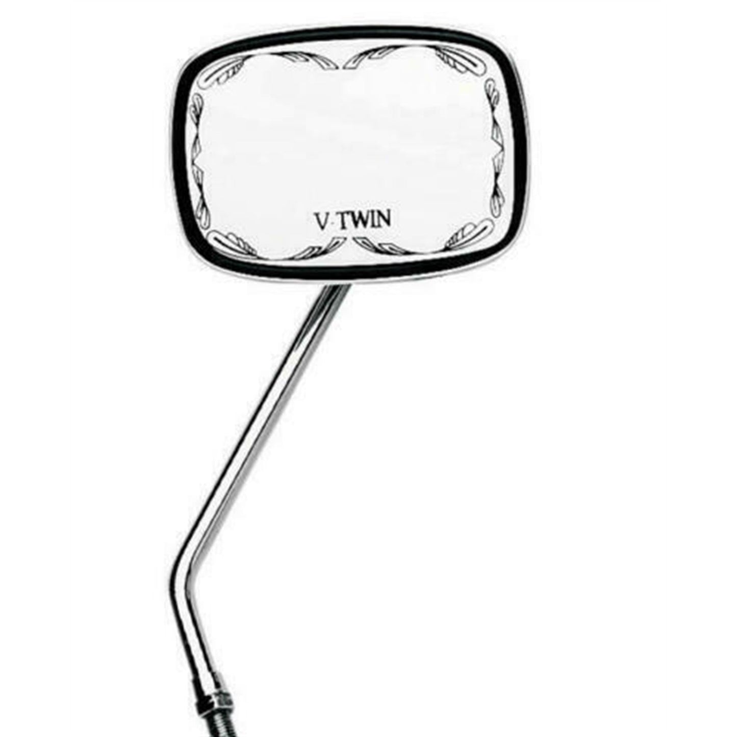 Emgo MIRROR DIE CAST SCROLLED V-TWIN FOR 10MM YAMAHA RIGHT CLOSEOUT 20-21751_639320