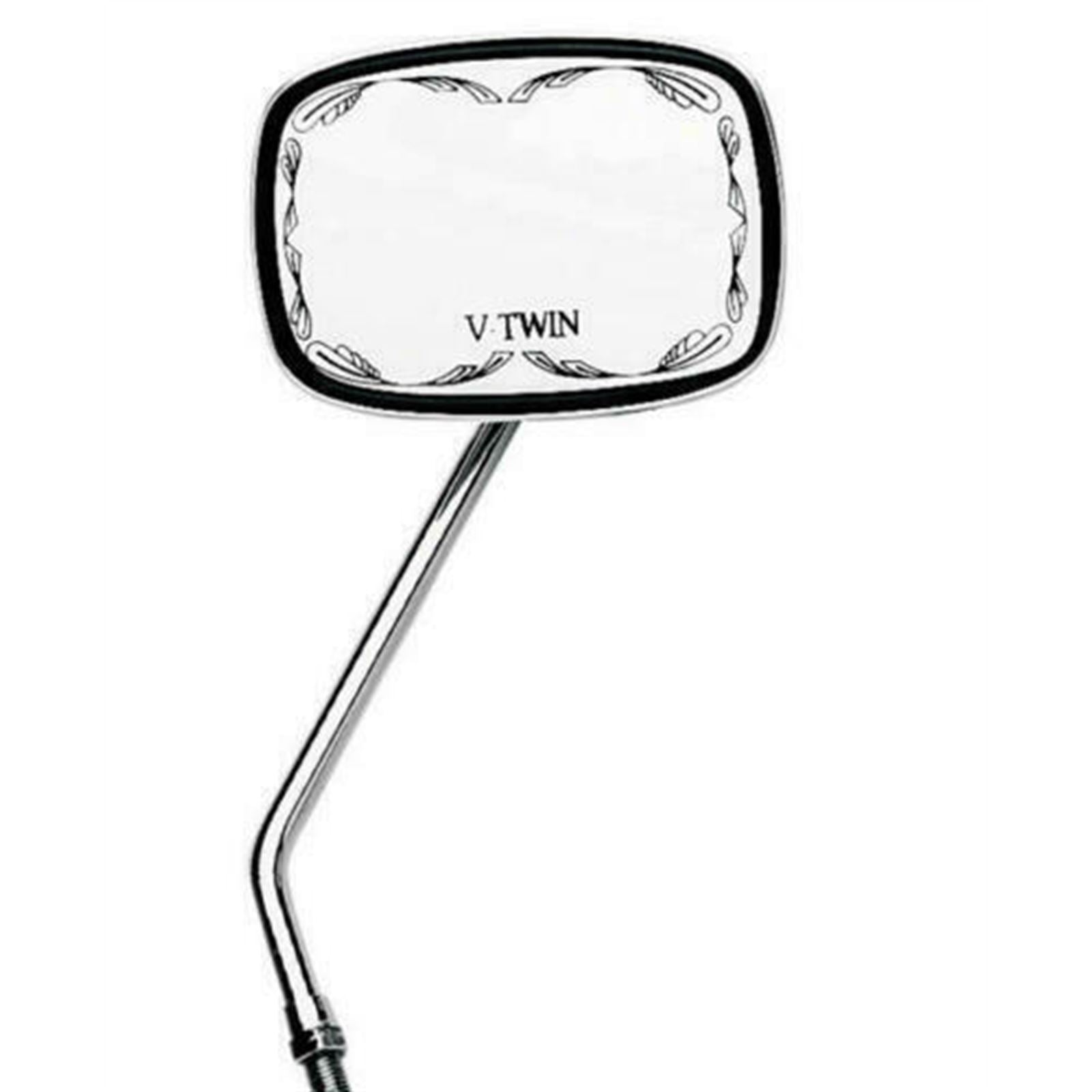 Emgo MIRROR DIE CAST SCROLLED V-TWIN FOR 10MM YAMAHA RIGHT CLOSEOUT 20-21751_639320