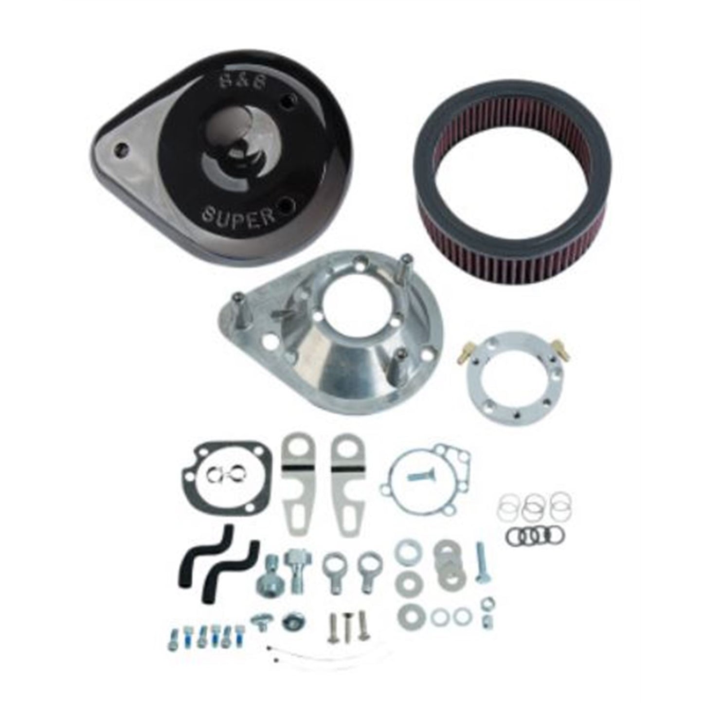 S&S Cycle Teardrop Air Cleaner - Black - XL 170-0307E_730639