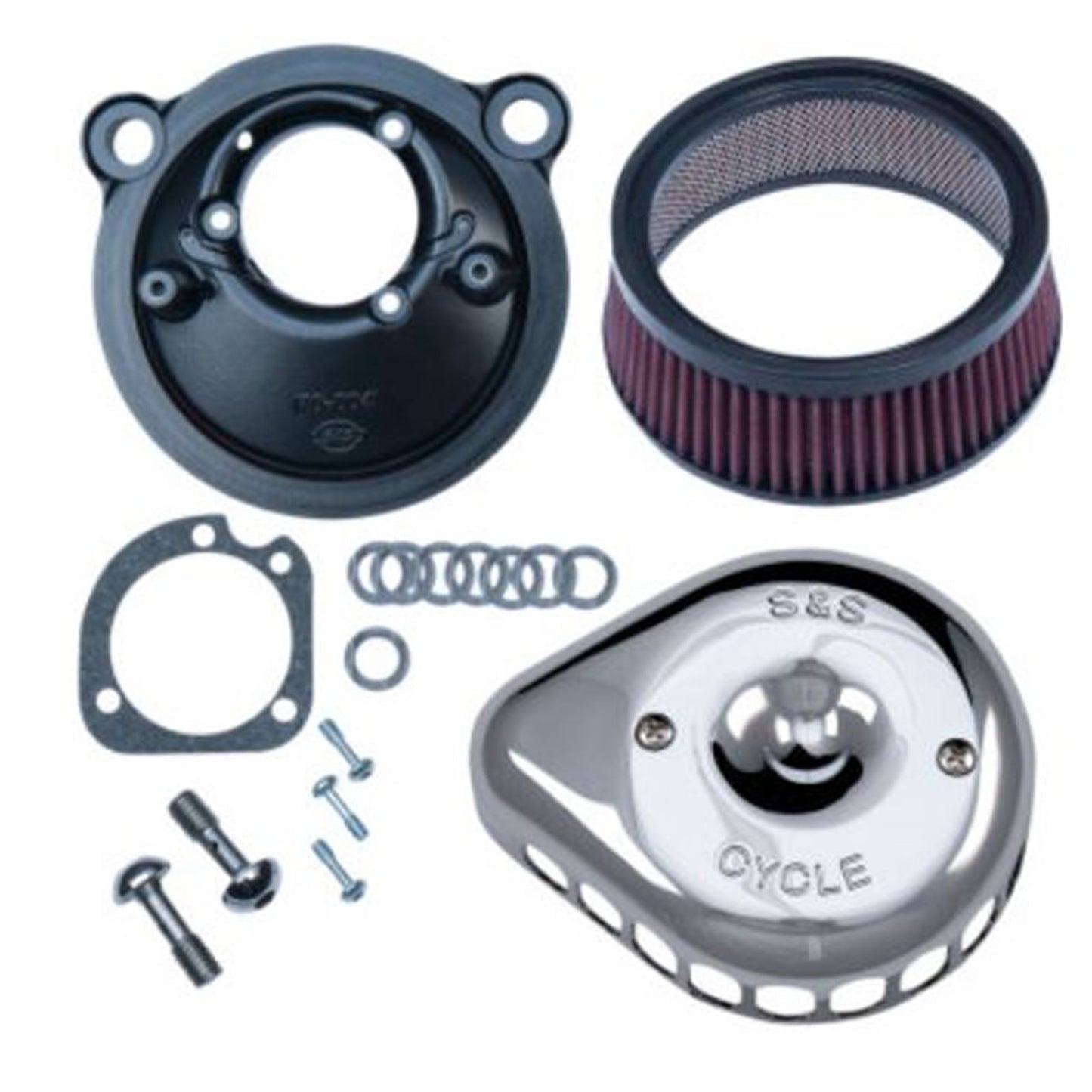 S&S Cycle Mounted Air Cleaner - Chrome - XL 170-0439C_730644