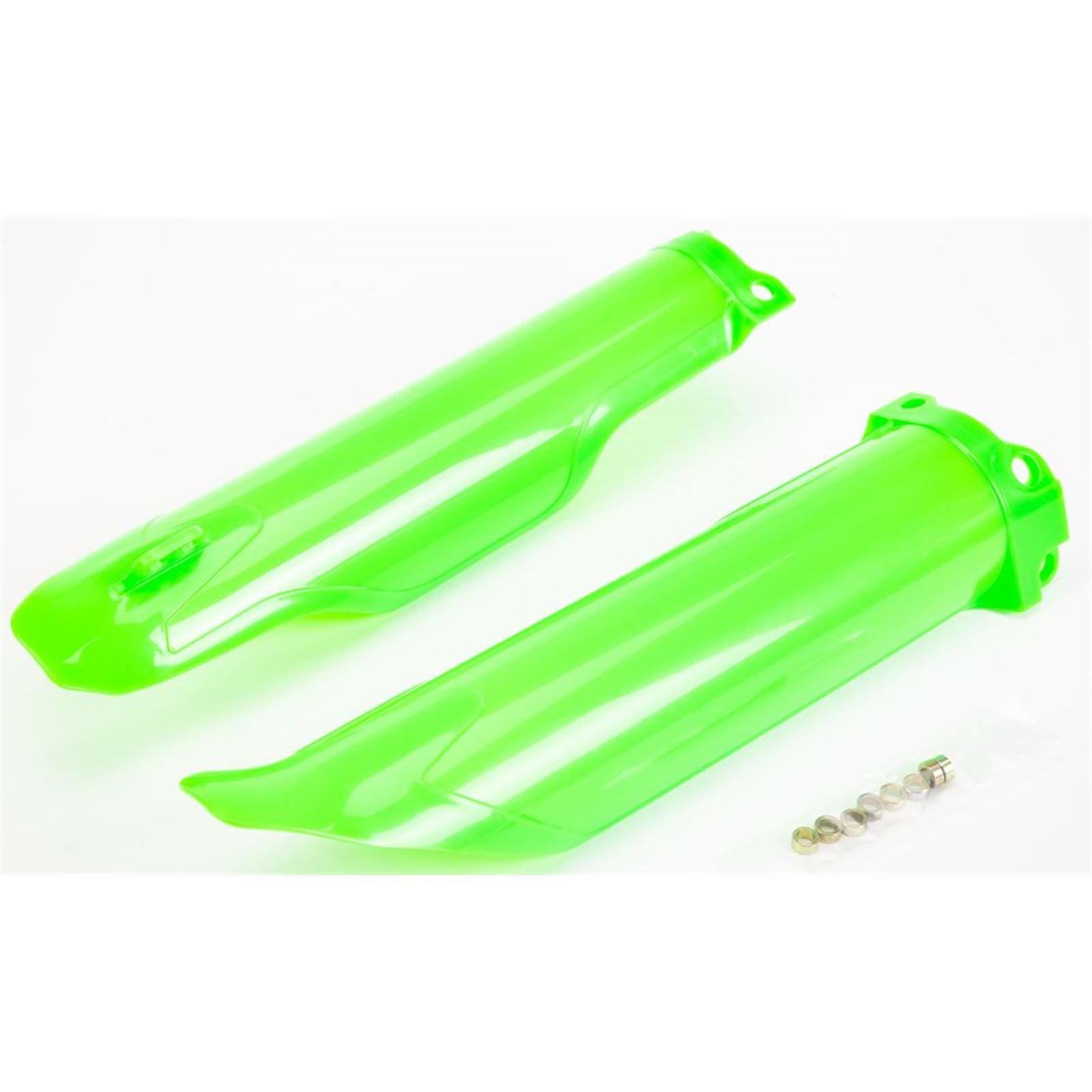 Polisport Fork Guards Lime Green Fits Kawasaki 8351800008_881736