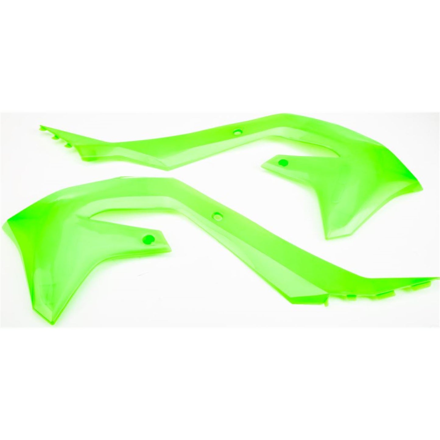 Polisport Radiator Scoops Lime Green Fits Kawasaki 8423400005_881742