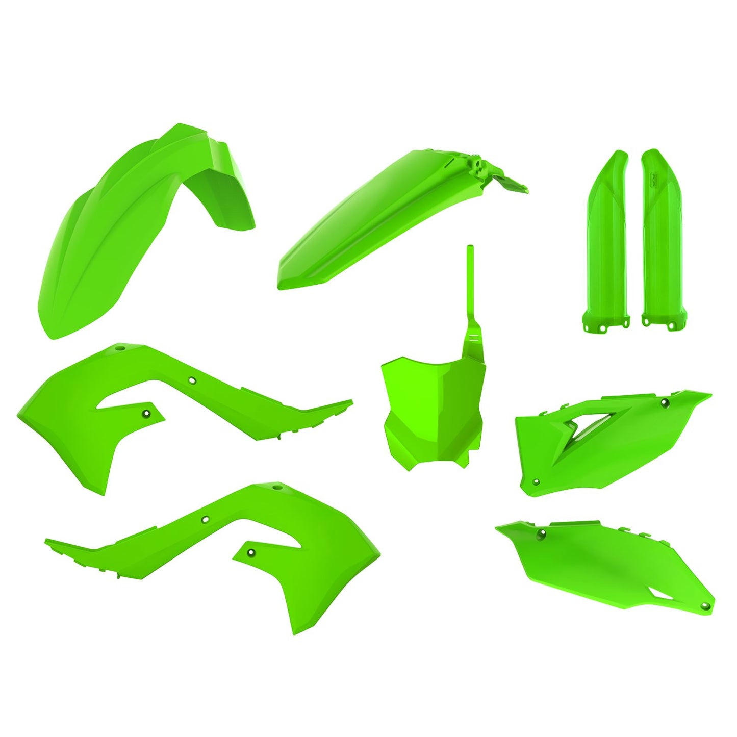 Polisport MX Complete Kit Lime Green for Kawasaki 91025_1007348