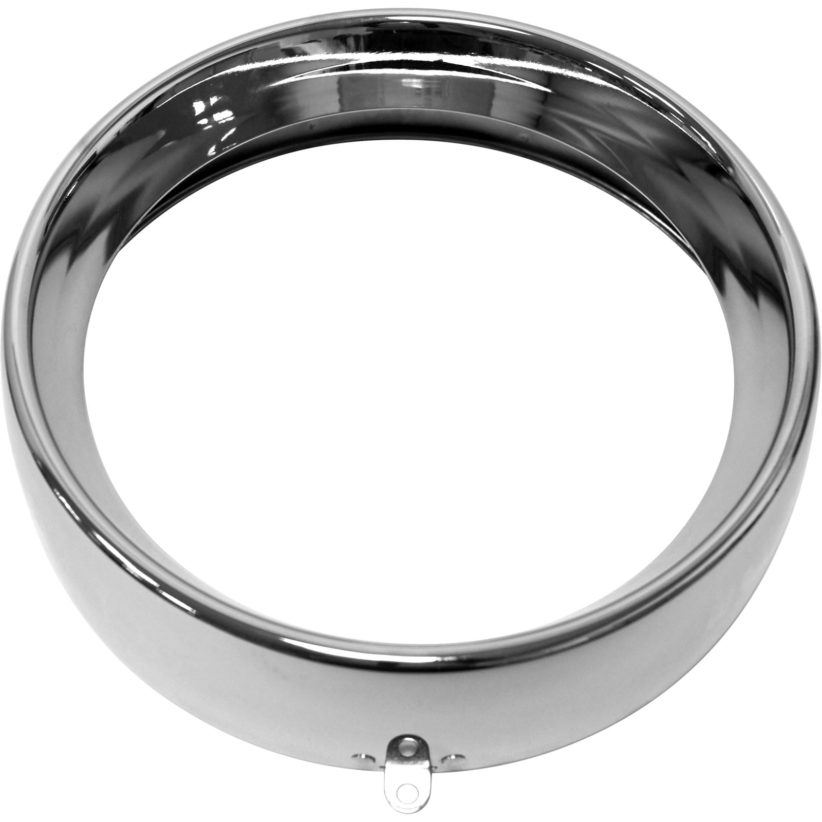 Harddrive Frenched Headlight Trim Ring - Chrome 7 Tab Style 38-048_1009114