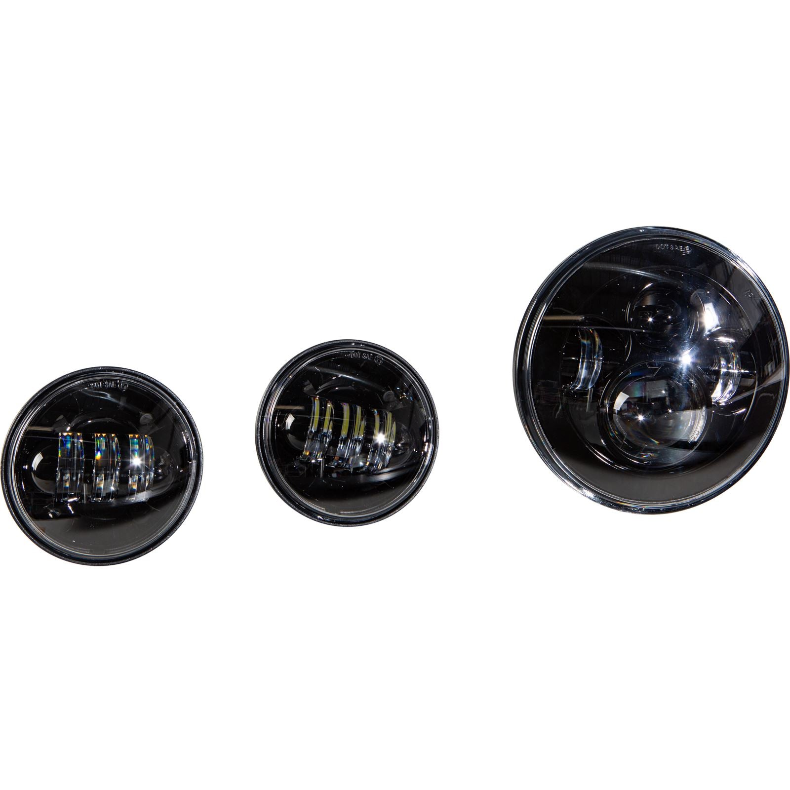 Harddrive Led Headlight/Passing Lamp Set - Black LY-HL-SET-001-XB_1090256