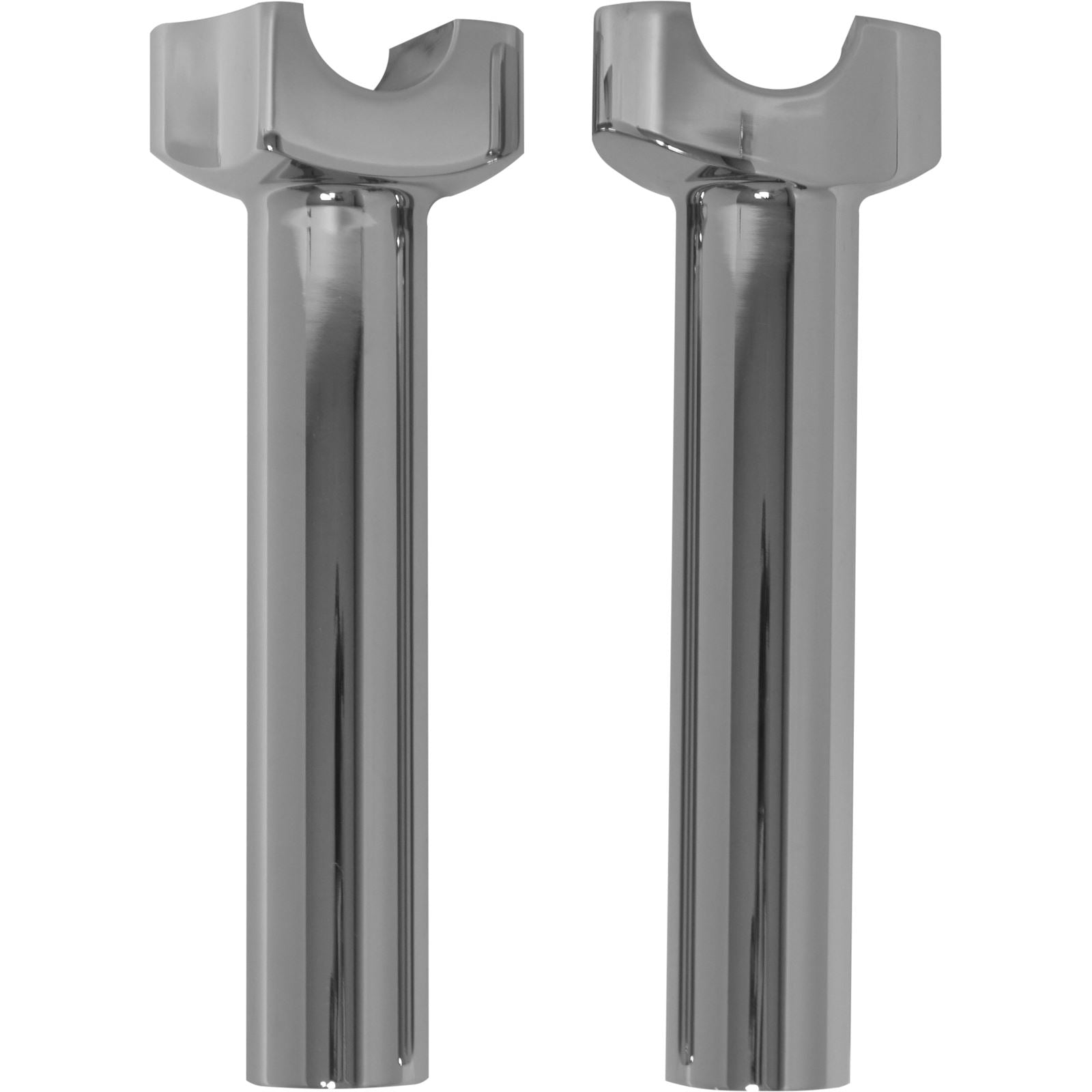 Harddrive H-Bar Risers - Aluminum Straight - Chrome 6-1/2" 04-514_1009159