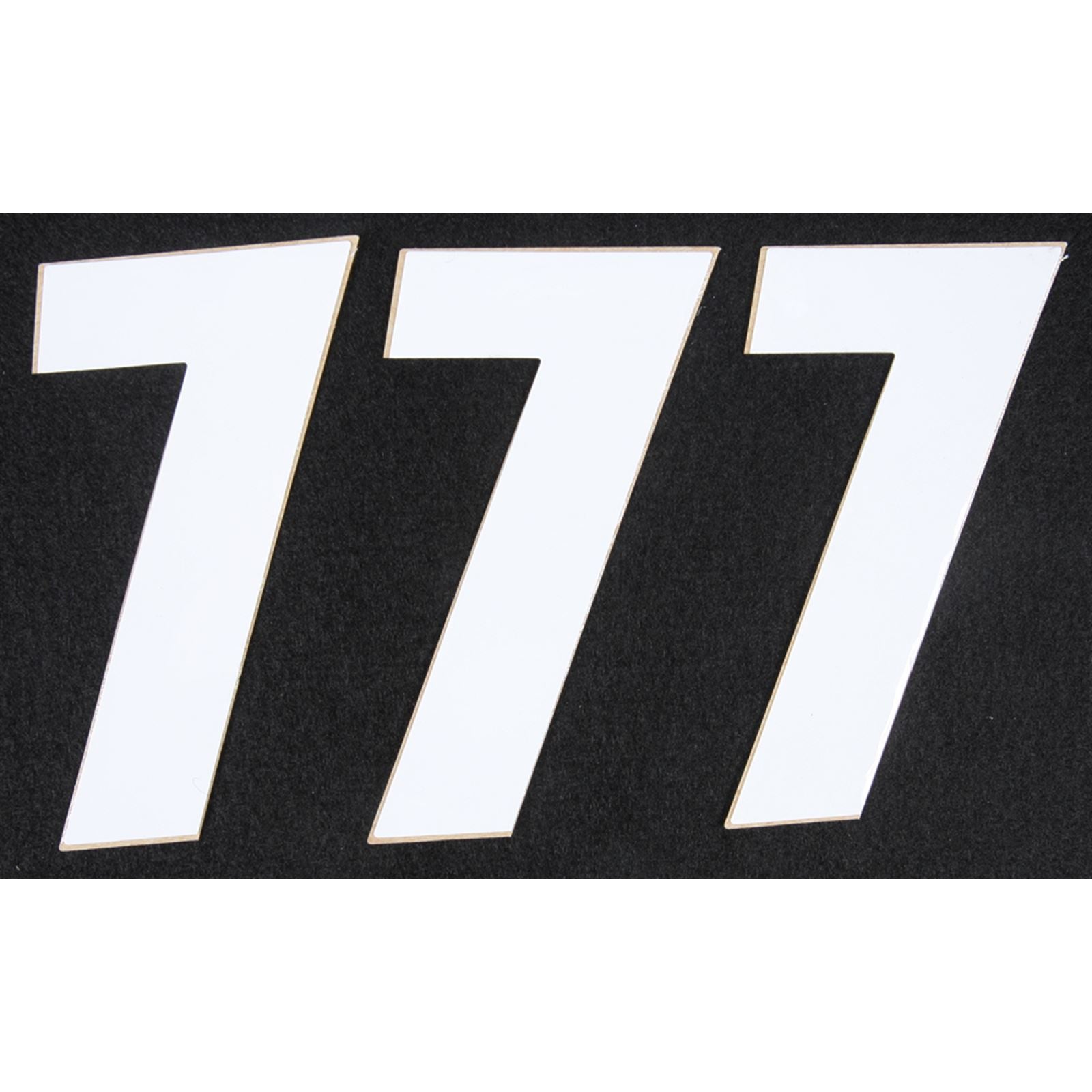 D'Cor Number 7 White 4" - 3/Pack [MPN: 45-14-7]_194254