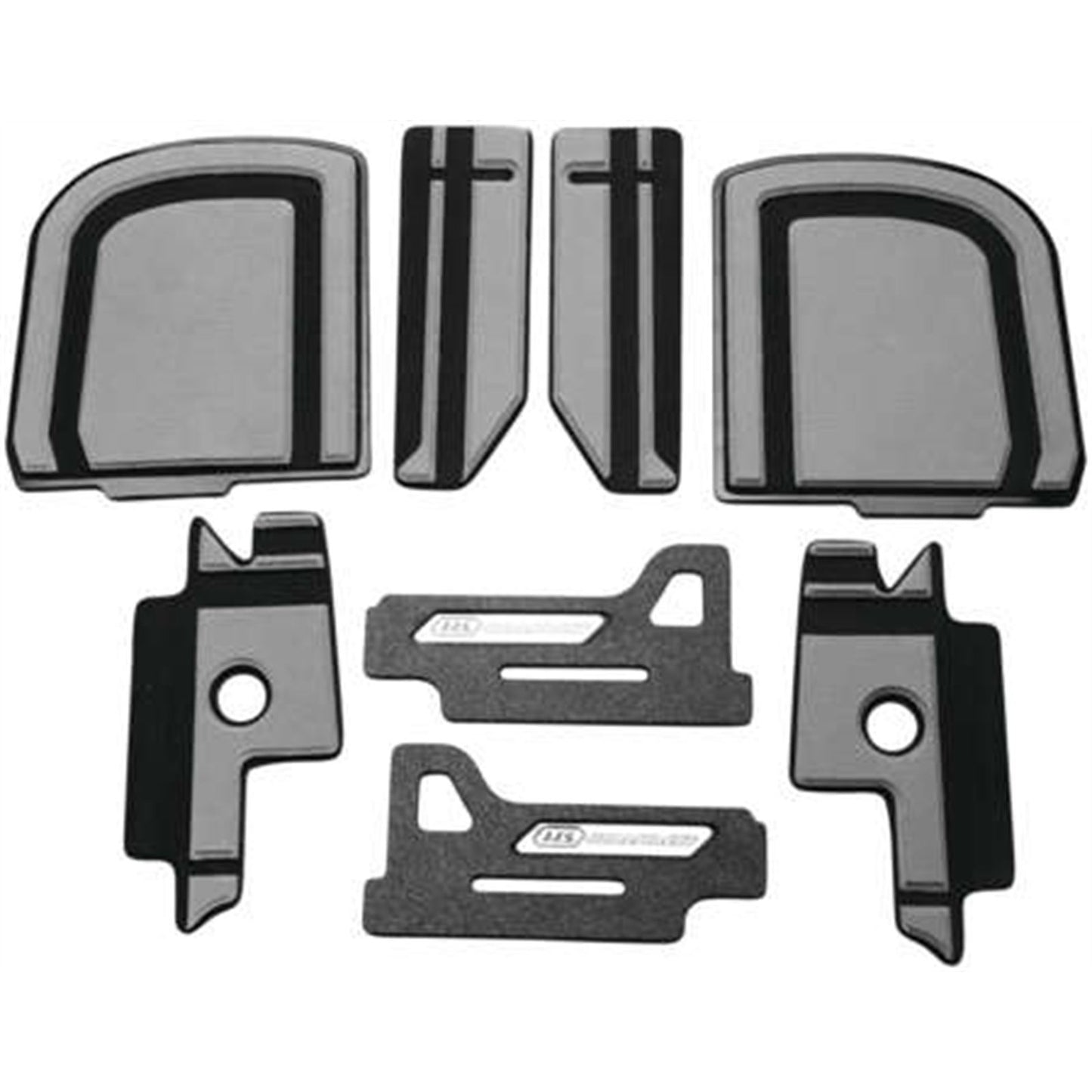 Hardstreet Ryt-There Saddle Bag Shelf Set for Harley Softail - Grey [MPN: HSL-1032-SBSH-HD-GB]_993371