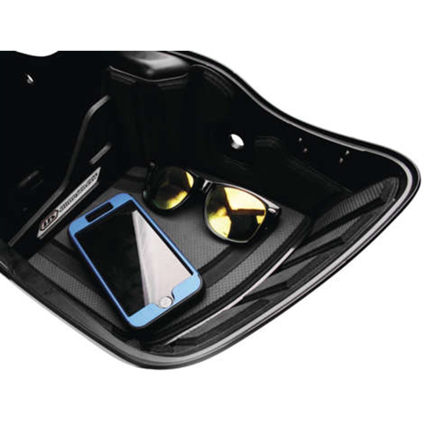 Hardstreet Ryt-There Saddle Bag Shelf Set for Harley - Charcoal [MPN: HSL-1024-SBSH-HD-BB]_992222