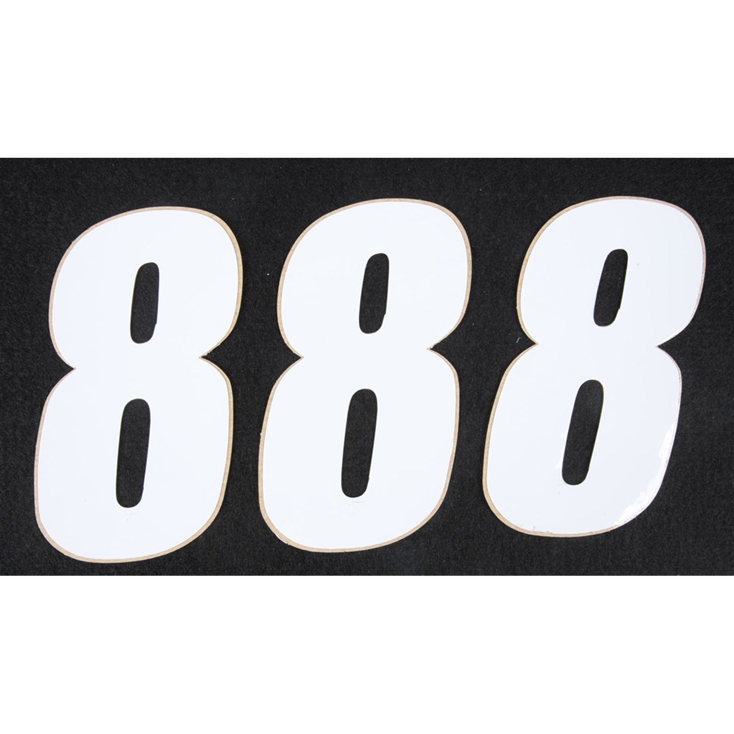 D'Cor Number 8 White 4" - 3/Pack [MPN: 45-14-8]_194255