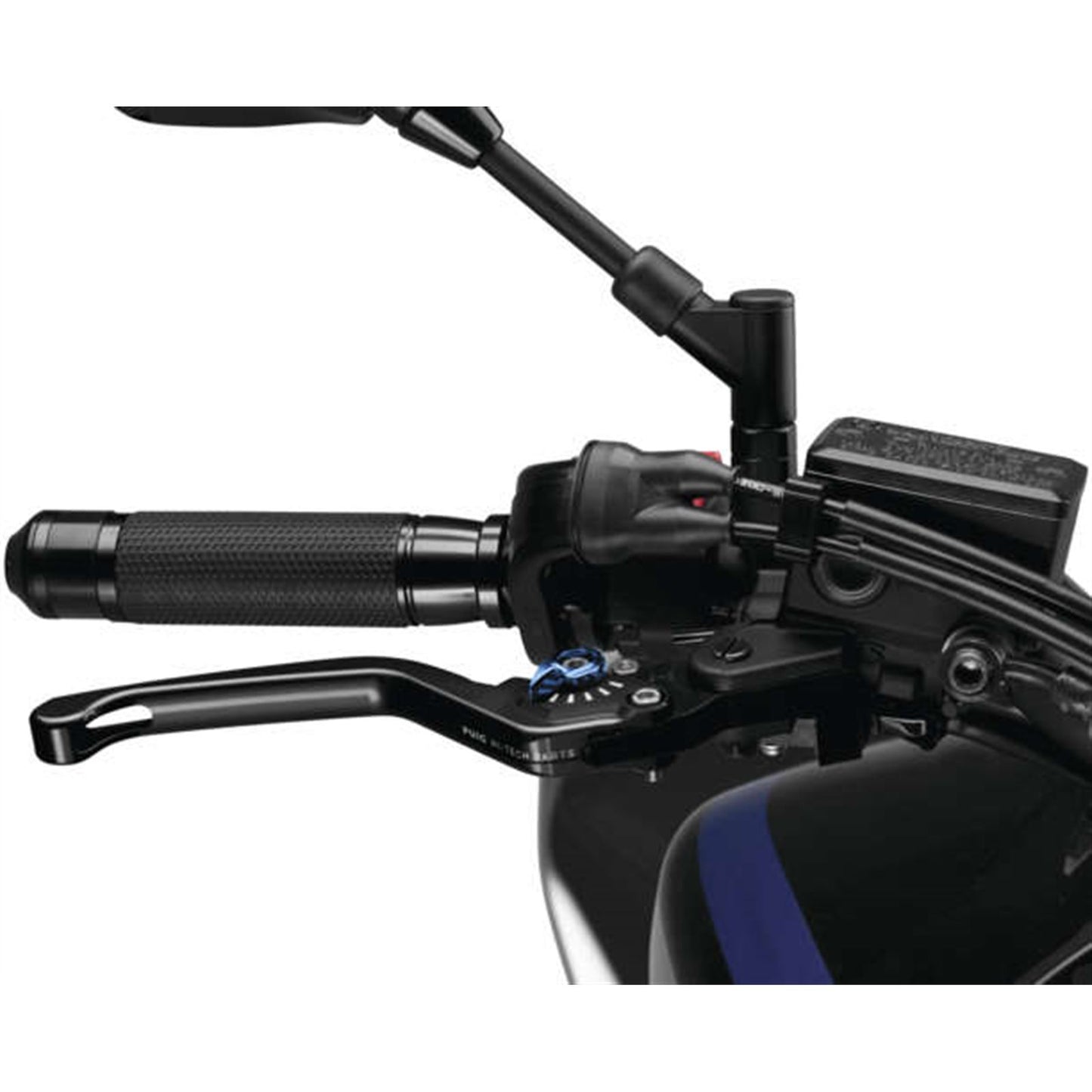 Puig Brake Lever Non-Foldable Brake, Black/Blue [MPN: 120NA]_983620