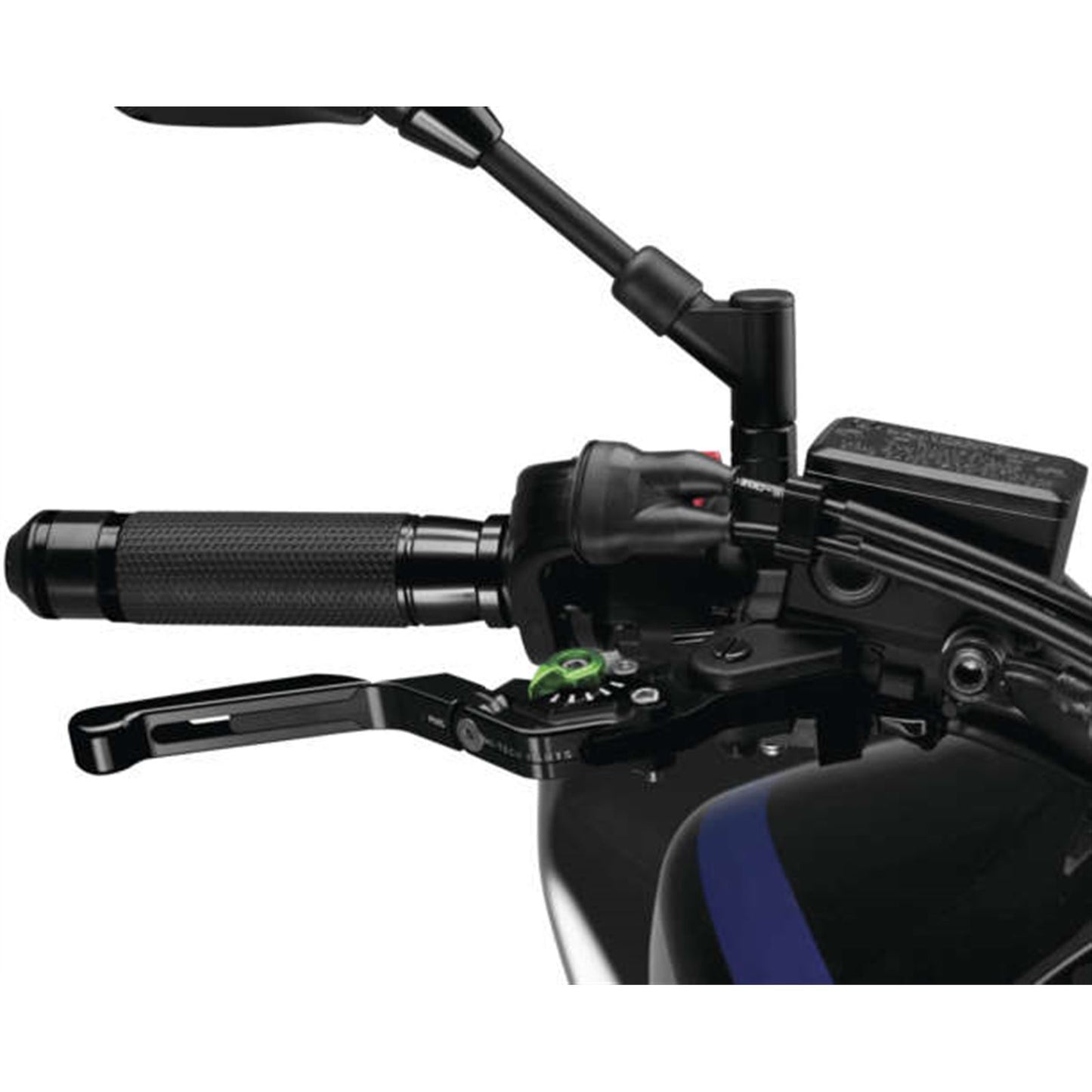 Puig Brake Lever Extendable Foldable Brake, Black/Black/Green 14NNV_991820