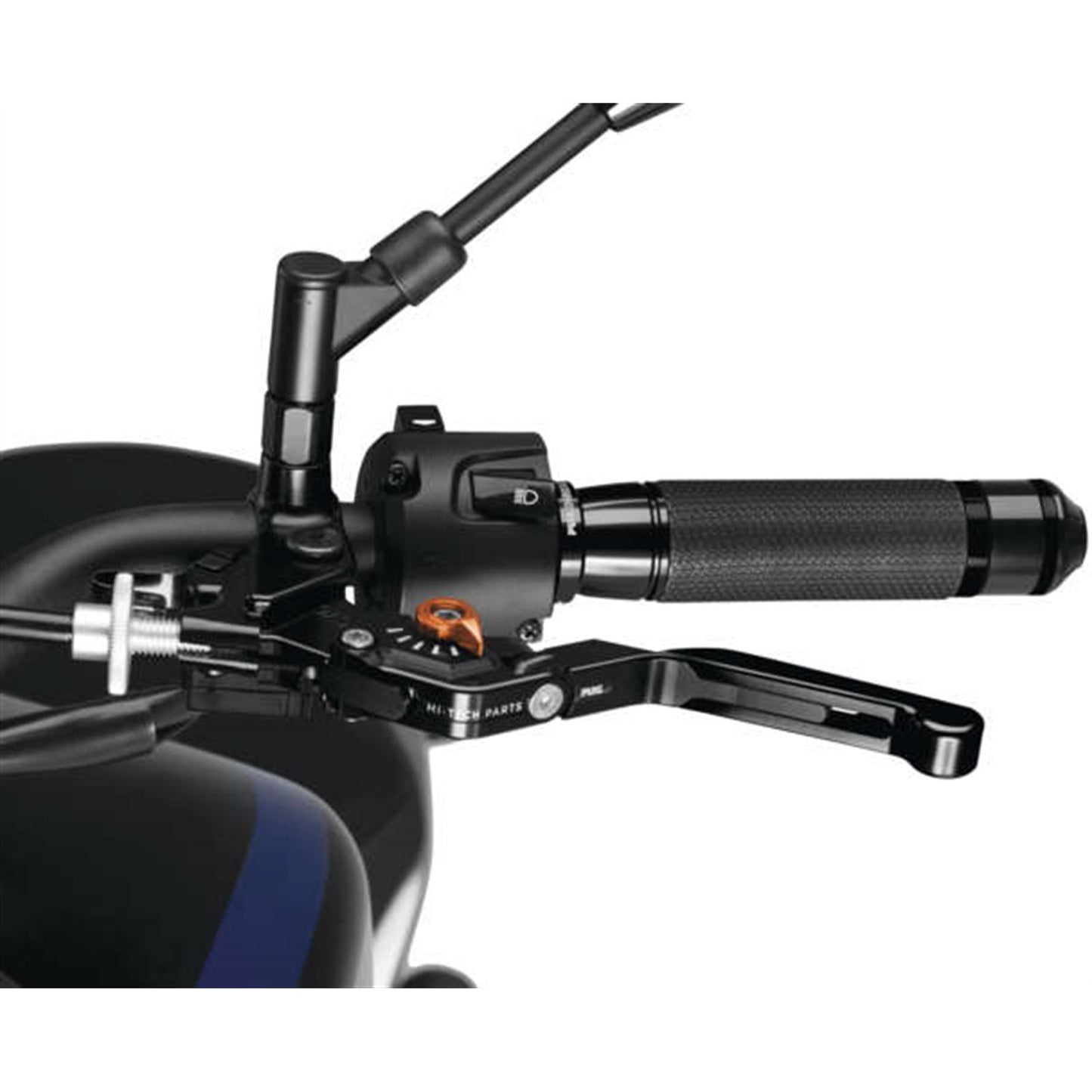 Puig Clutch Lever Extendable Foldable Clutch, Black/Black/Orange 24NNT_987440