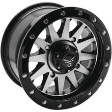 QuadBoss Wagon Wheel 14x7, 4/156, 4+3, Black/Machined RT-GW106147156MBA_982131
