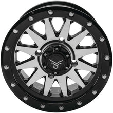 QuadBoss Wagon Wheel 14x7, 4/137, 5+2, Black/Machined RT-GW106147137MBB_993611