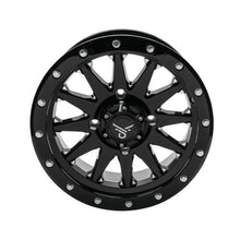QuadBoss Wagon Wheel 14x7, 4/156, 4+3, Black/Milled RT-GW106147156BMIA_899249