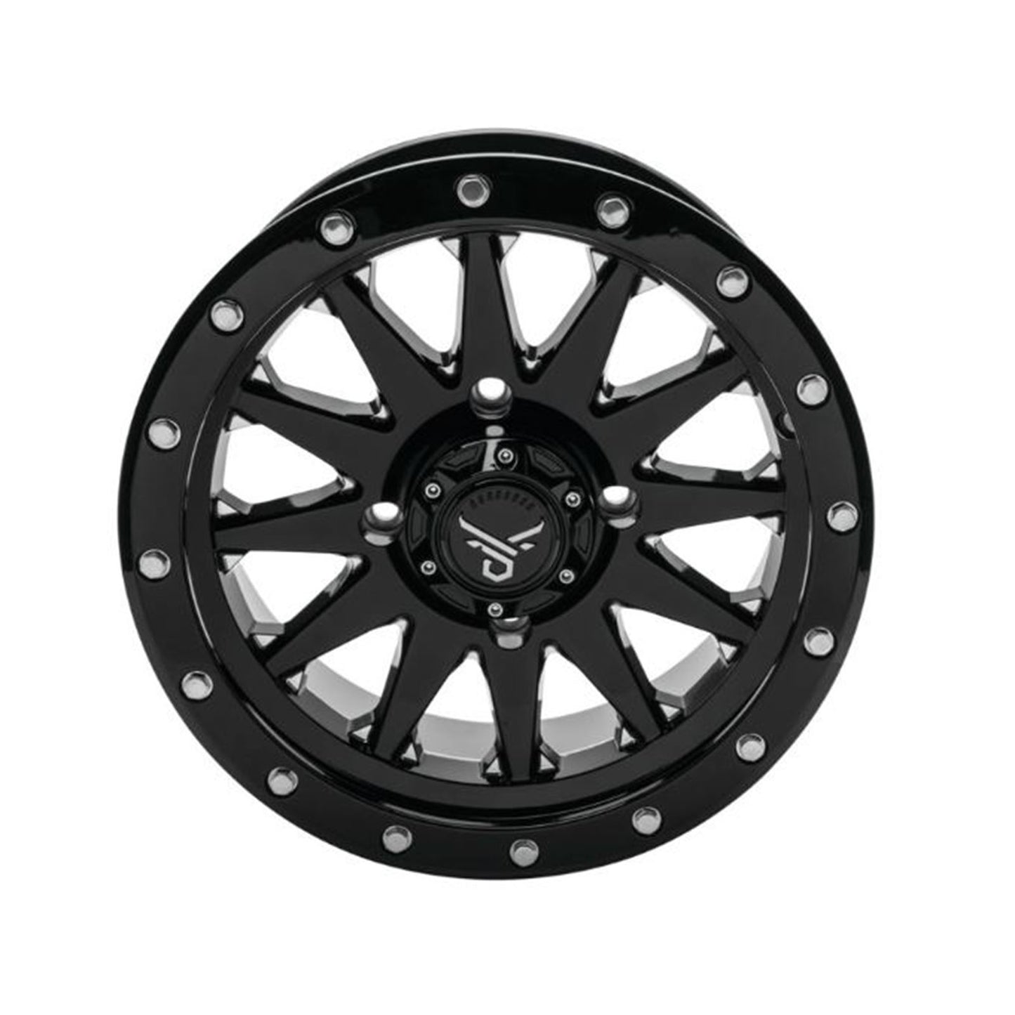 QuadBoss Wagon Wheel 14x7, 4/137, 5+2, Black/Milled RT-GW106147137BMIB_899250