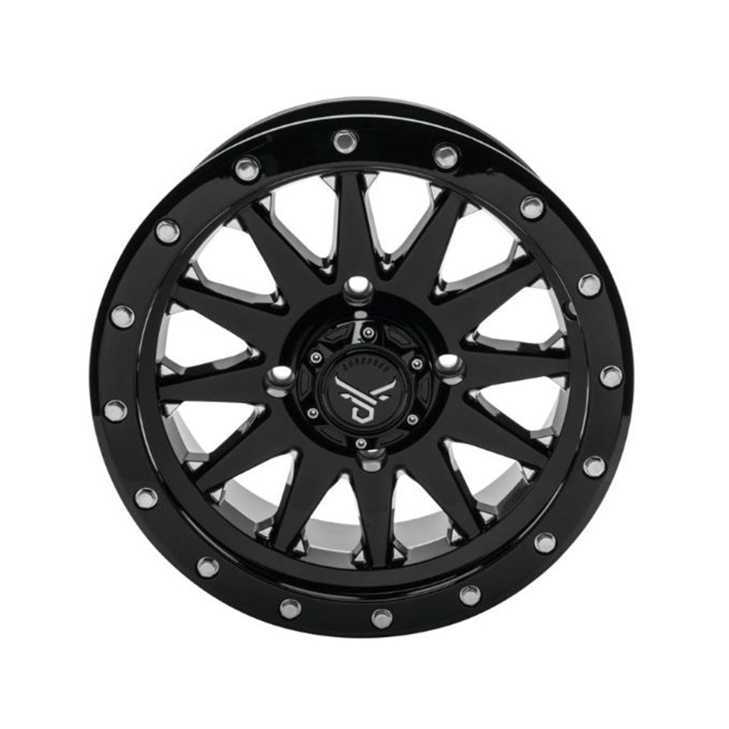 QuadBoss Wagon Wheel 14x7, 4/110, 5+2, Black/Milled RT-GW106147110BMIB_899251