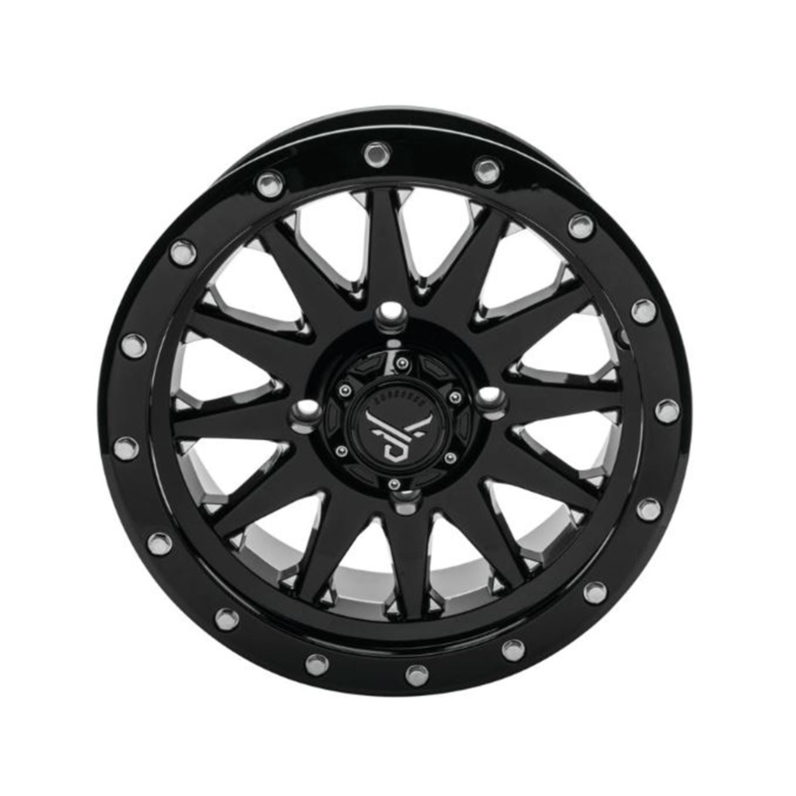 QuadBoss Wagon Wheel 14x7, 4/110, 5+2, Black/Milled RT-GW106147110BMIB_899251