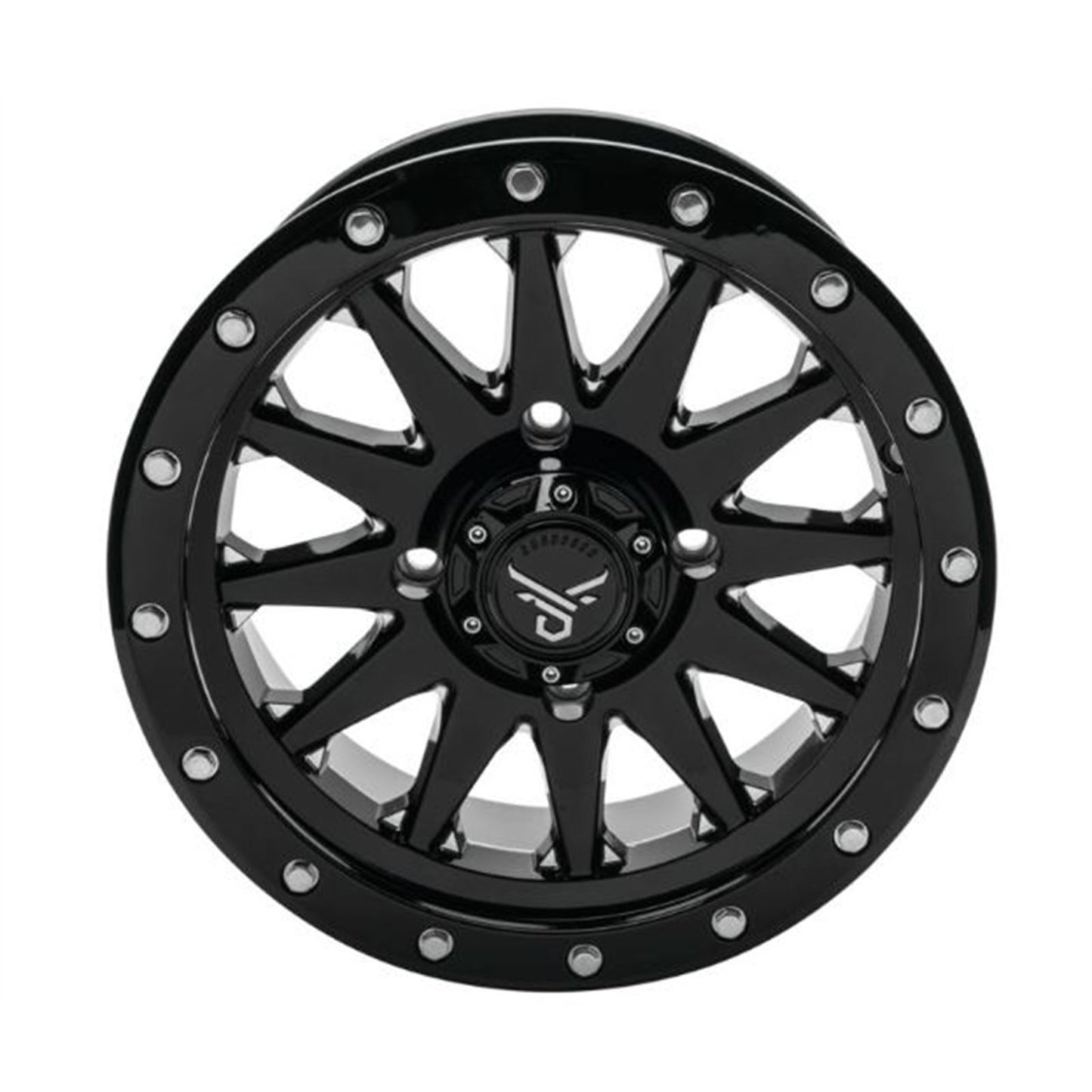 QuadBoss Wagon Wheel 15x7, 4/156, 4+3, Black/Milled RT-GW106157156BMIA_899254