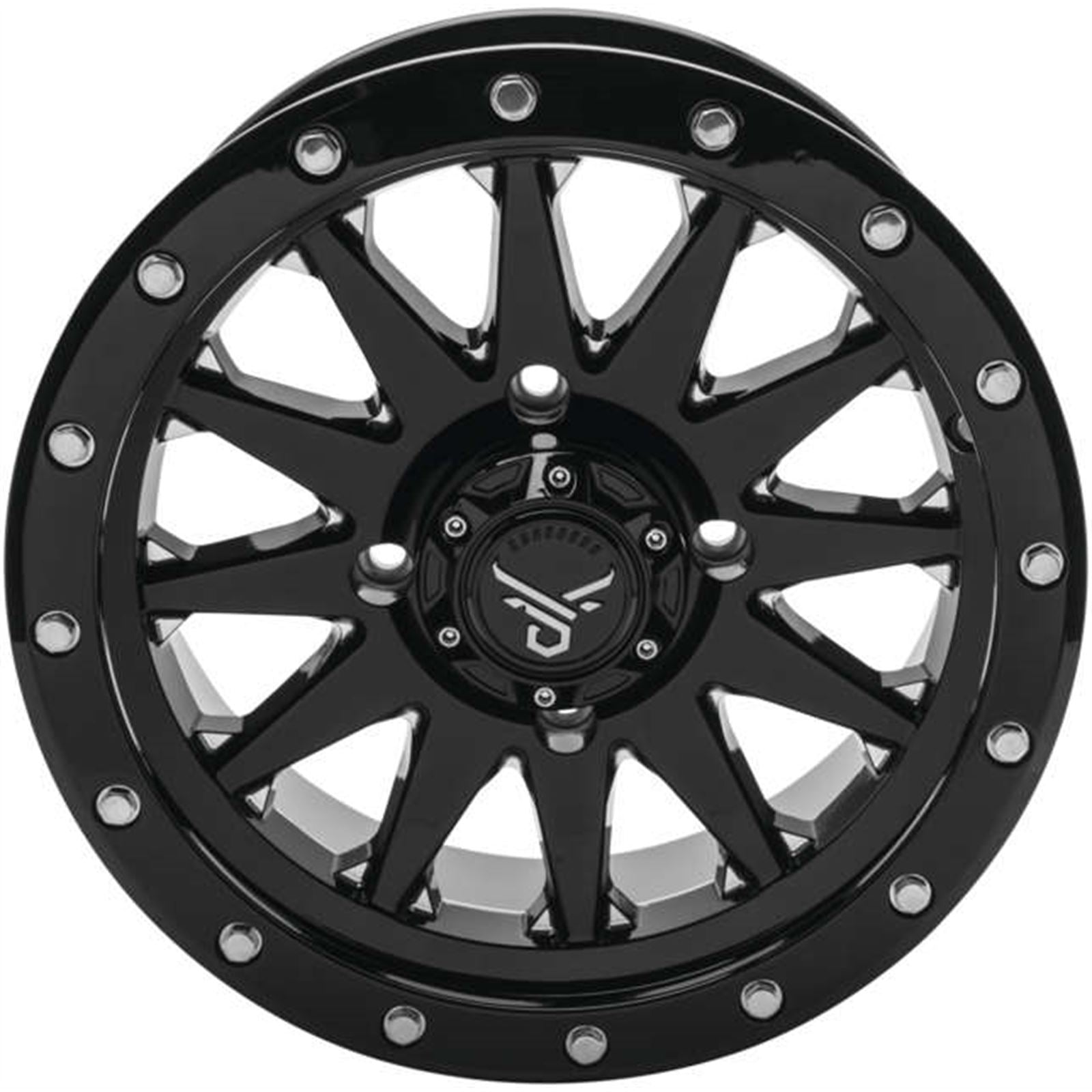 QuadBoss Wagon Wheel 15x7, 4/137, 5+2, Black/Milled RT-GW106157137BMIB_990385