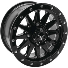 QuadBoss Wagon Wheel 15x7, 4/137, 5+2, Black/Milled RT-GW106157137BMIB_990384