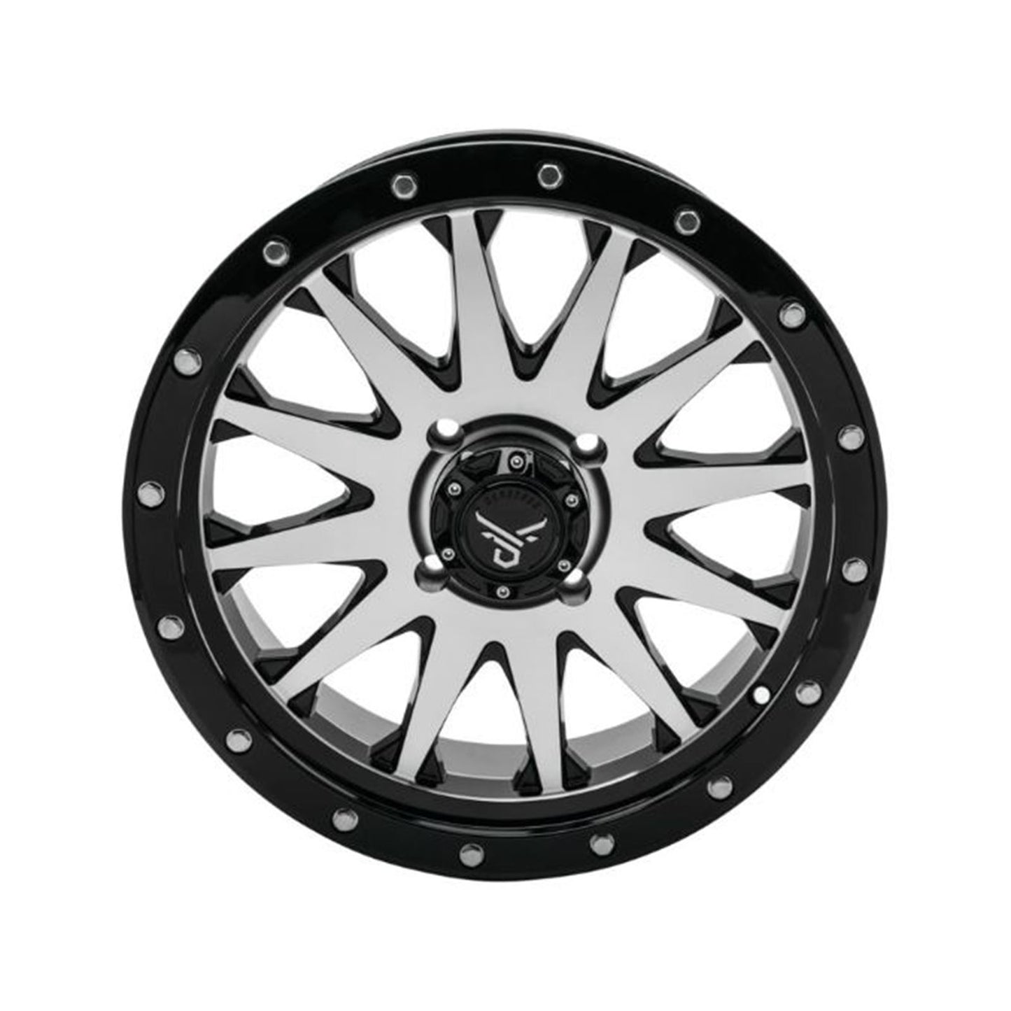 QuadBoss Wagon Wheel 18x7, 4/156, 4+3, Black/Machined RT-GW106187156BMA_899255