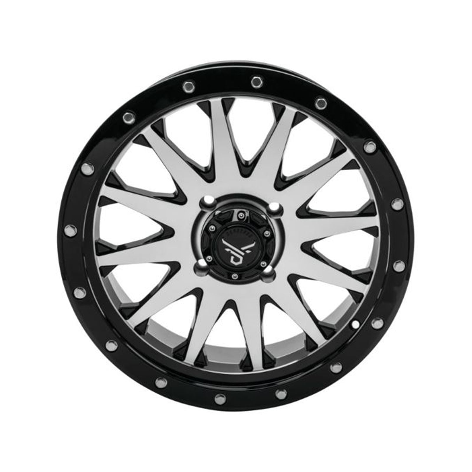 QuadBoss Wagon Wheel 18x7, 4/156, 4+3, Black/Machined RT-GW106187156BMA_899255