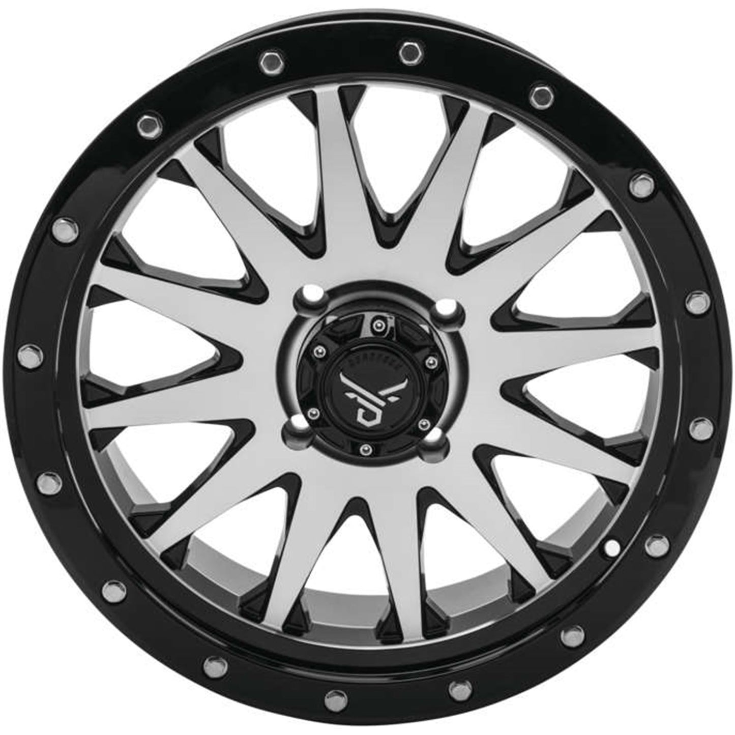 QuadBoss Wagon Wheel 18x7, 4/137, 5+2, Black/Machined RT-GW106187137BMA_989724
