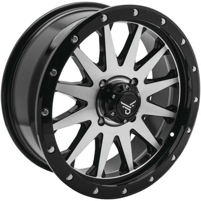 QuadBoss Wagon Wheel 18x7, 4/137, 5+2, Black/Machined RT-GW106187137BMA_989723