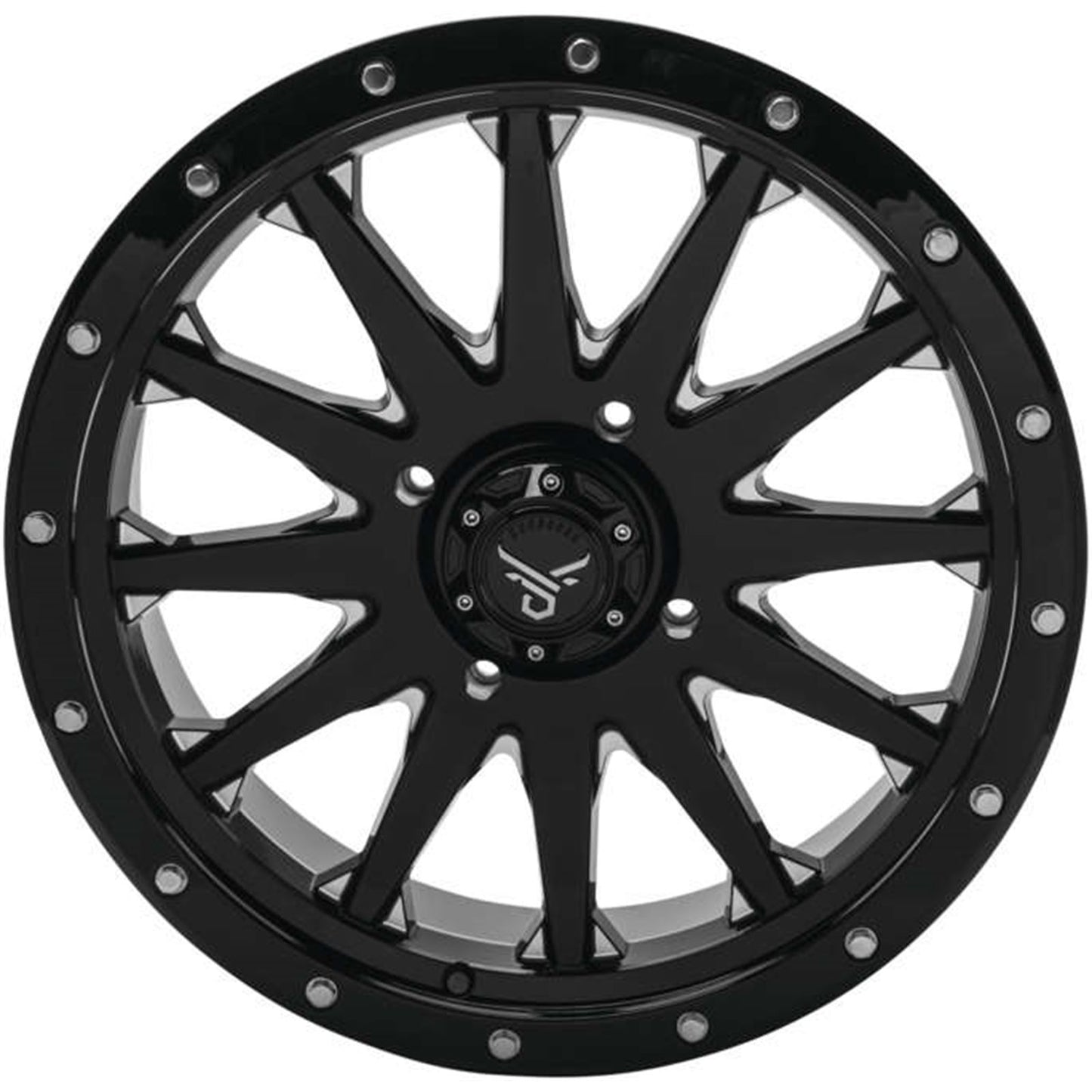 QuadBoss Wagon Wheel 20x7, 4/156, 4+3, Black/Milled RT-GW106207156BMIA_987506