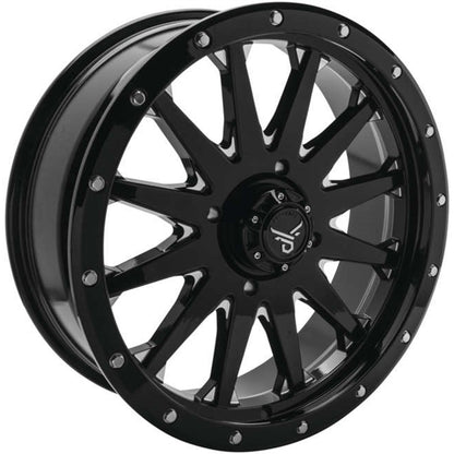 QuadBoss Wagon Wheel 20x7, 4/156, 4+3, Black/Milled RT-GW106207156BMIA_987519