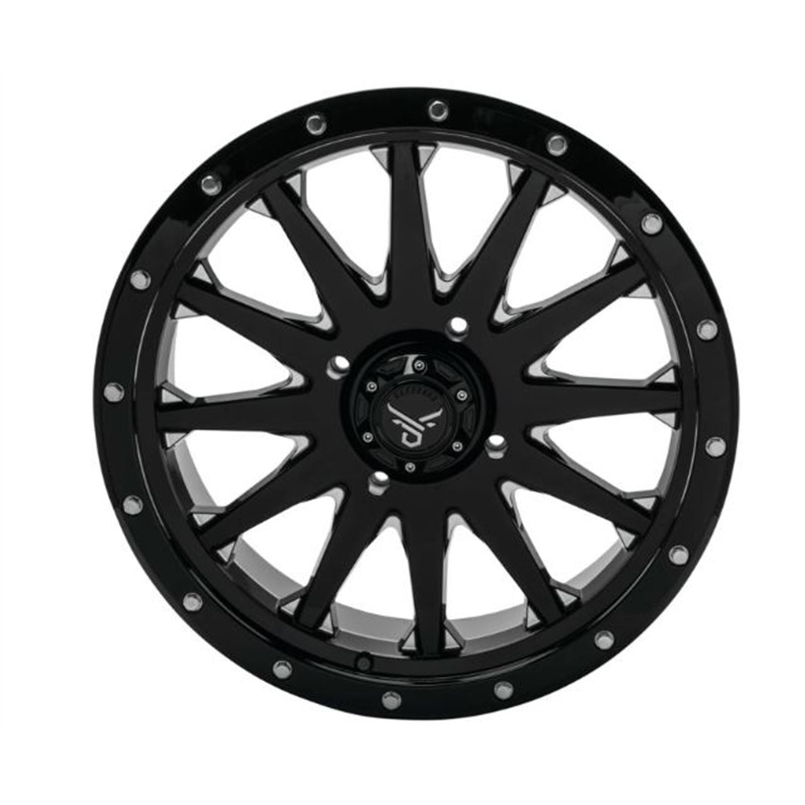QuadBoss Wagon Wheel 20x7, 4/137, 5+2, Black/Milled RT-GW106207137BMIA_899256