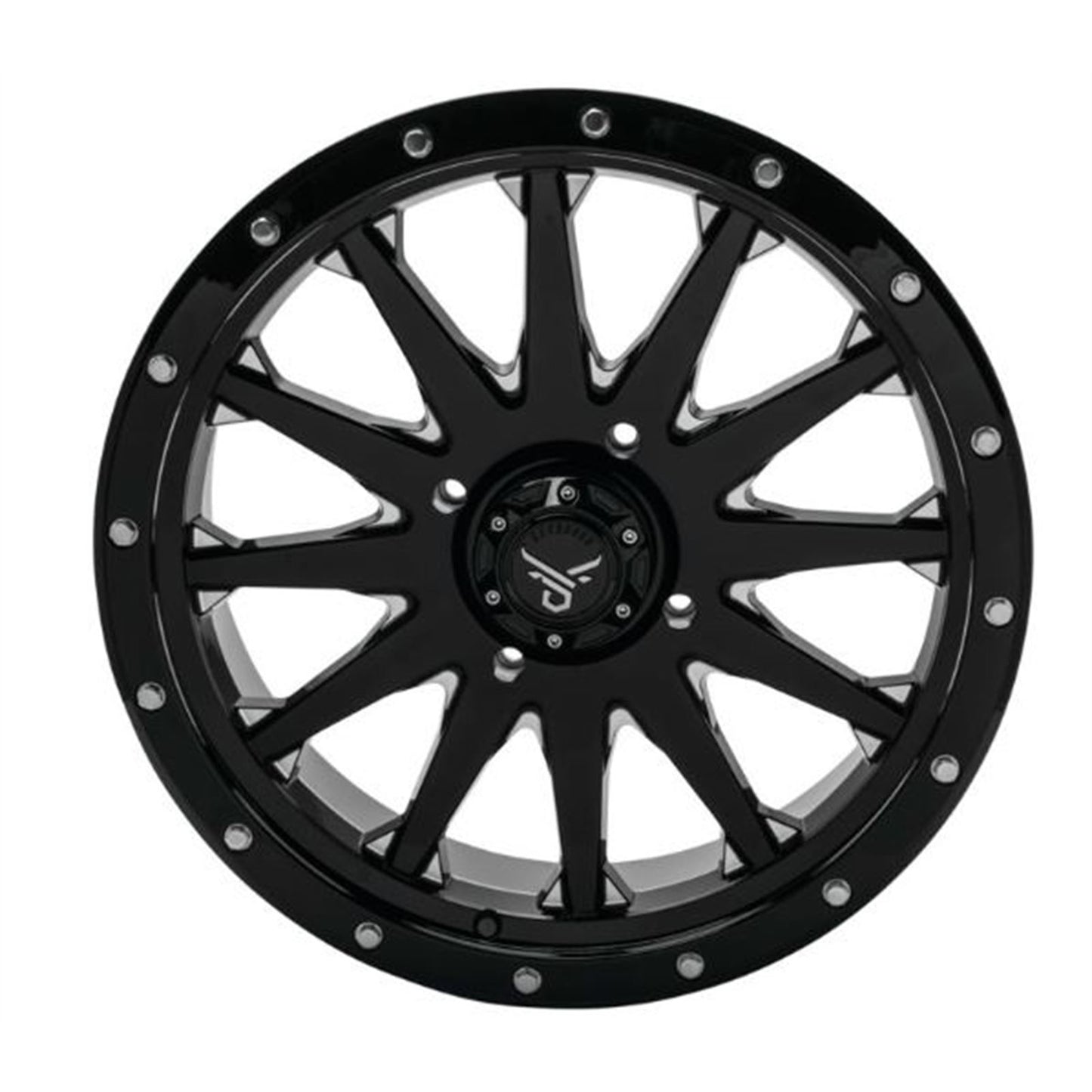 QuadBoss Wagon Wheel 18x7, 4/156, 4+3, Black/Milled RT-GW106187156BMIA_899257