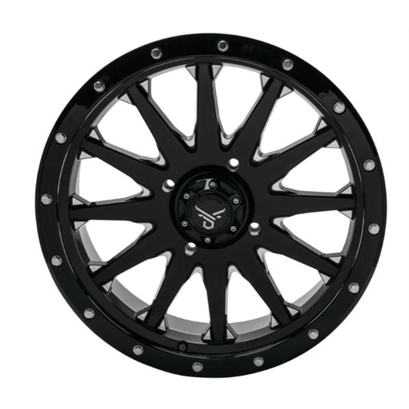 QuadBoss Wagon Wheel 18x7, 4/156, 4+3, Black/Milled RT-GW106187156BMIA_899257
