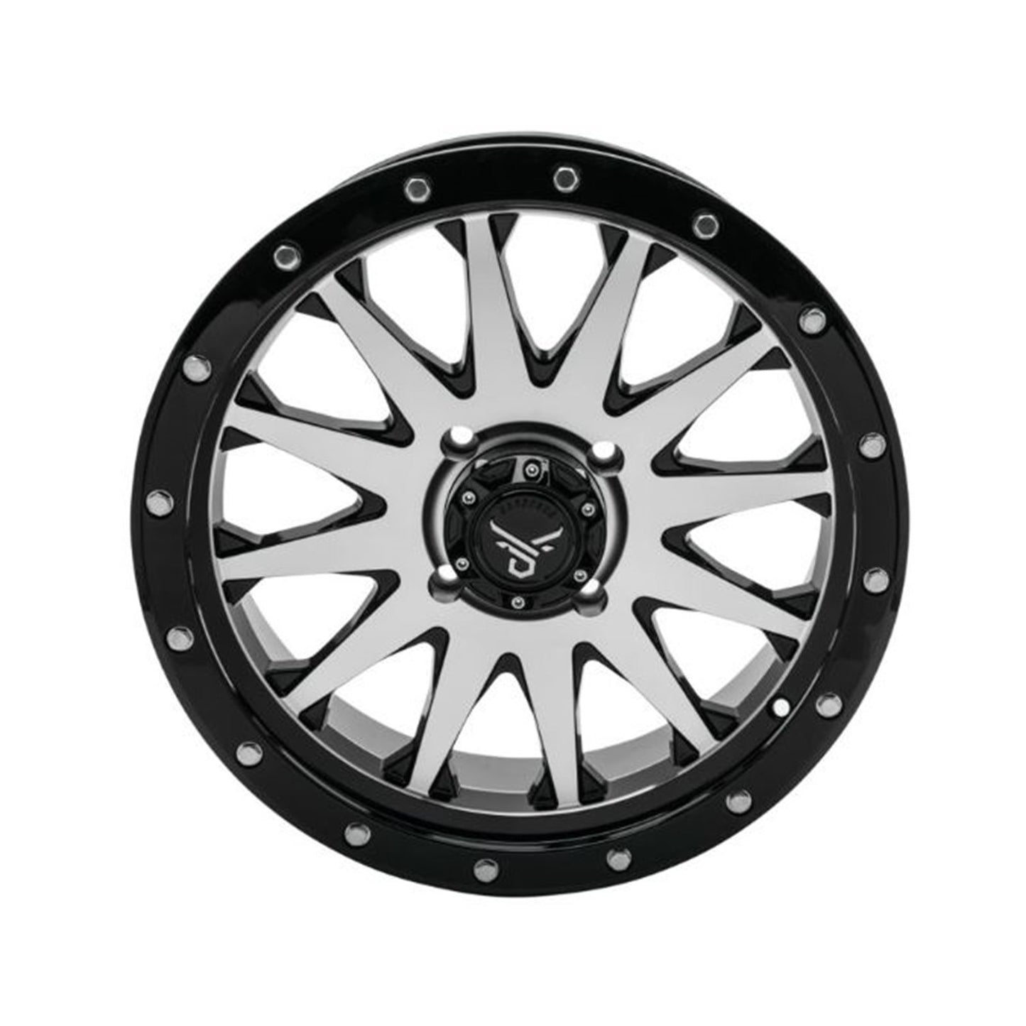QuadBoss Wagon Wheel 20x7, 4/156, 4+3, Black/Machined RT-GW106207156BMA_899259