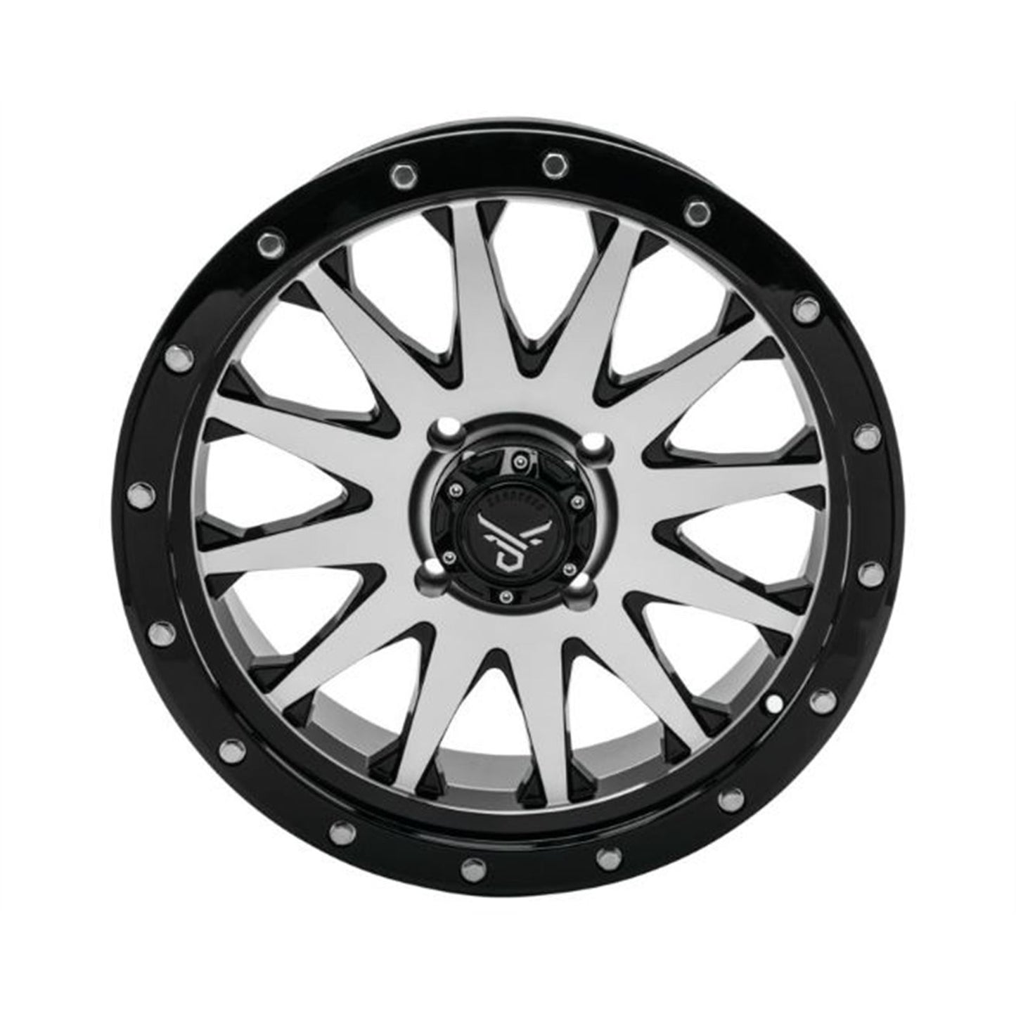 QuadBoss Wagon Wheel 20x7, 4/137, 4+3, Black/Machined RT-GW106207137BMA_899260