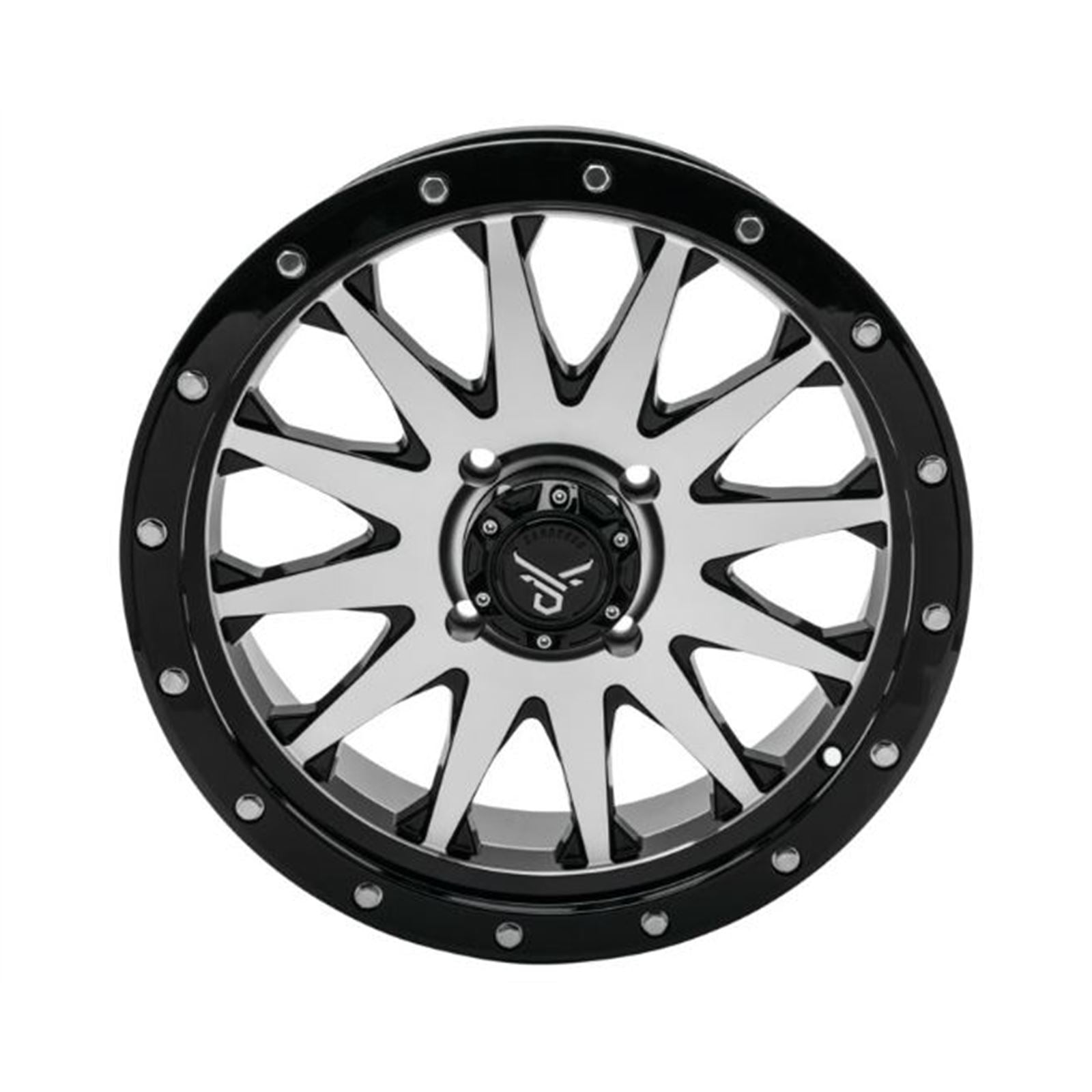 QuadBoss Wagon Wheel 20x7, 4/137, 4+3, Black/Machined RT-GW106207137BMA_899260